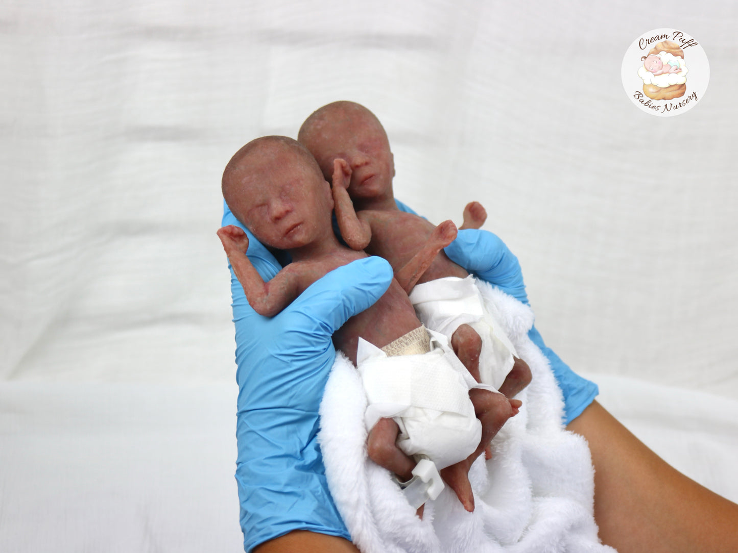 Adoptable Silicone Fetus Memorial Baby Girl / Baby Boy / Twins