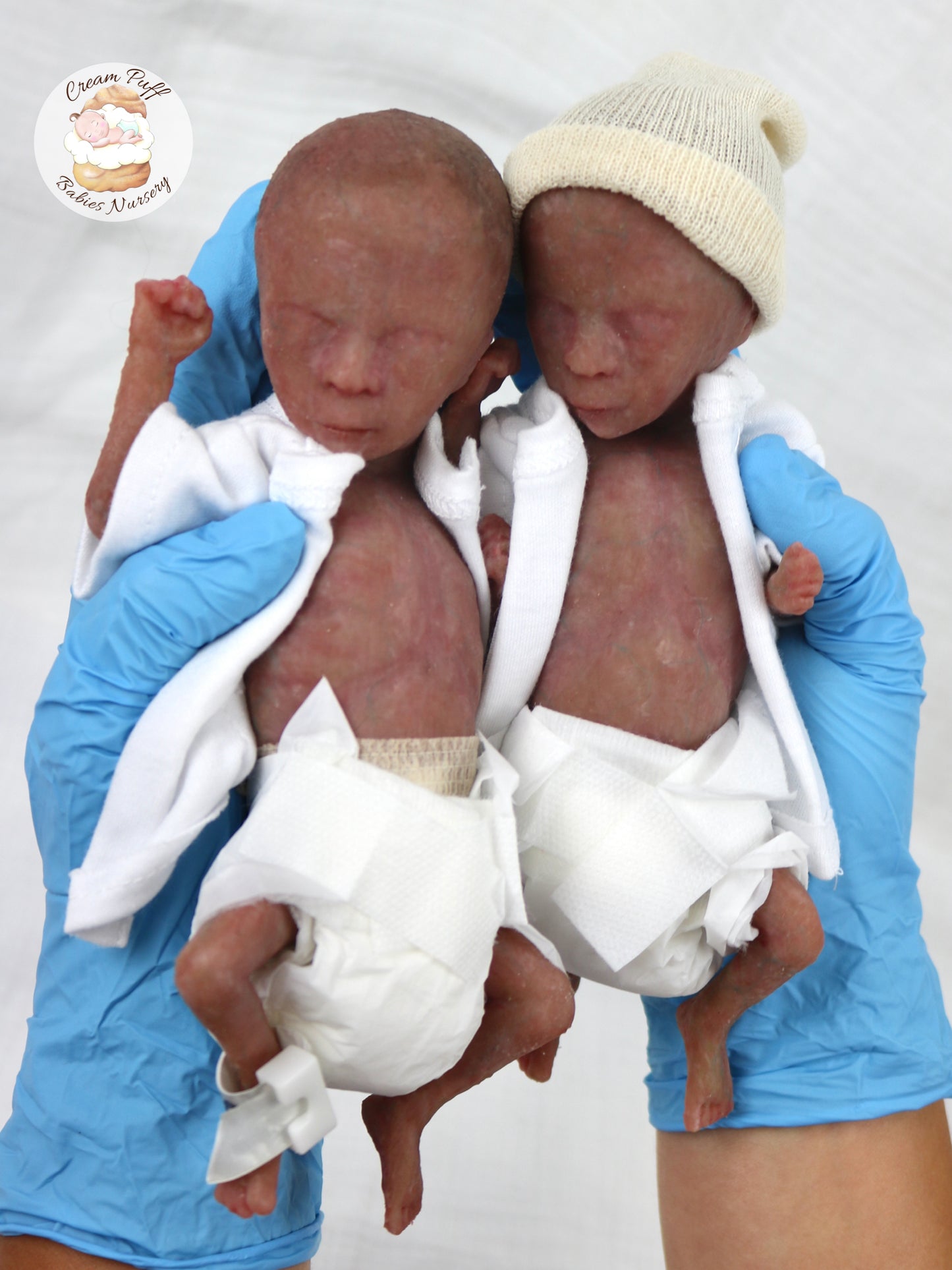 Adoptable Silicone Fetus Memorial Baby Girl / Baby Boy / Twins