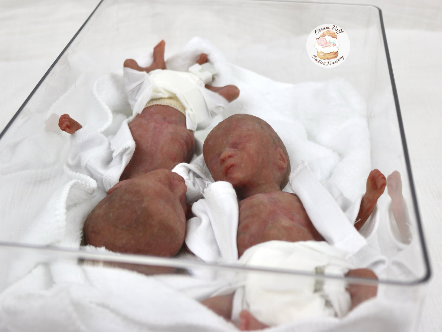 Adoptable Silicone Fetus Memorial Baby Girl / Baby Boy / Twins