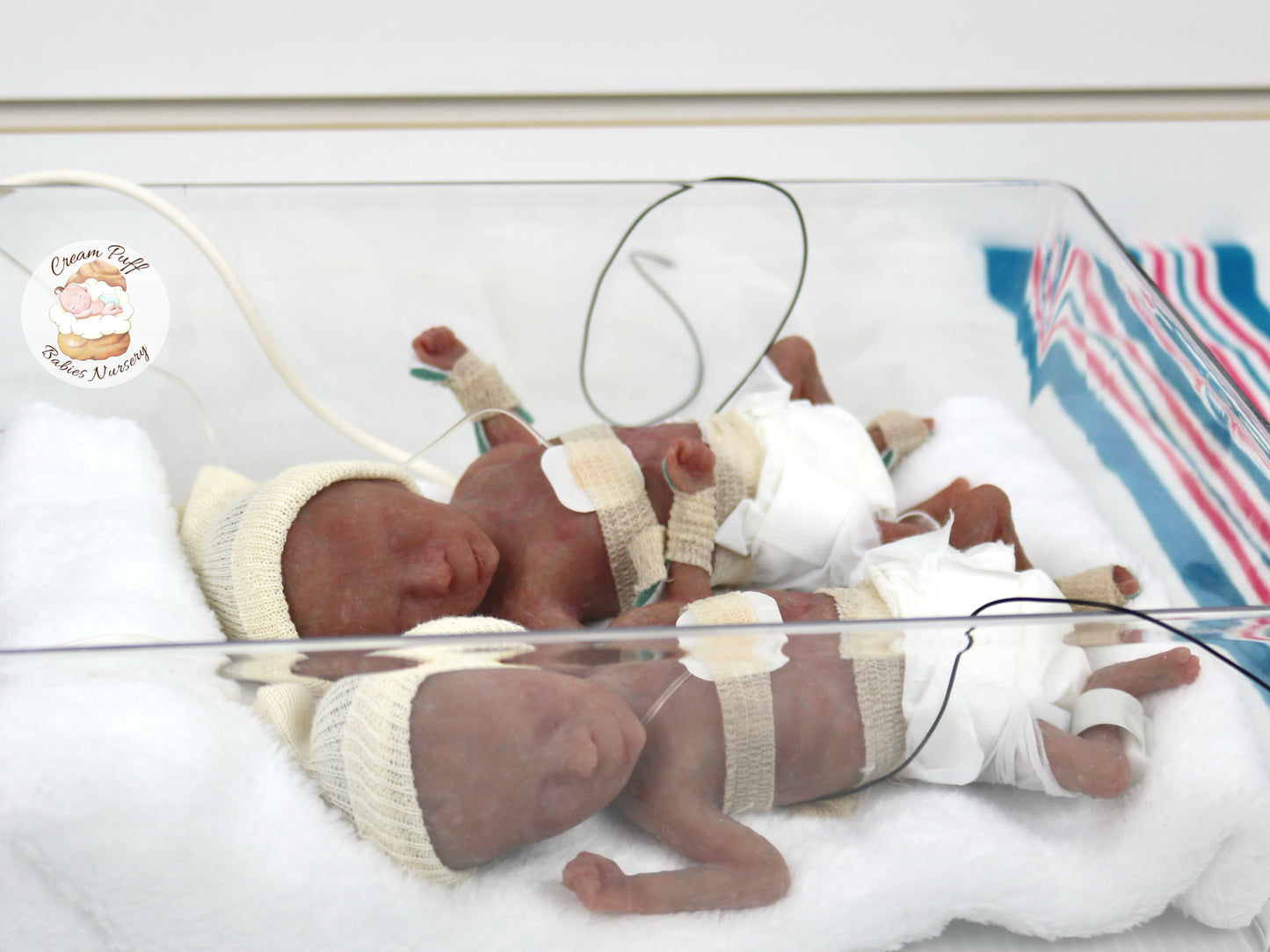 Adoptable Silicone Fetus Memorial Baby Girl / Baby Boy / Twins
