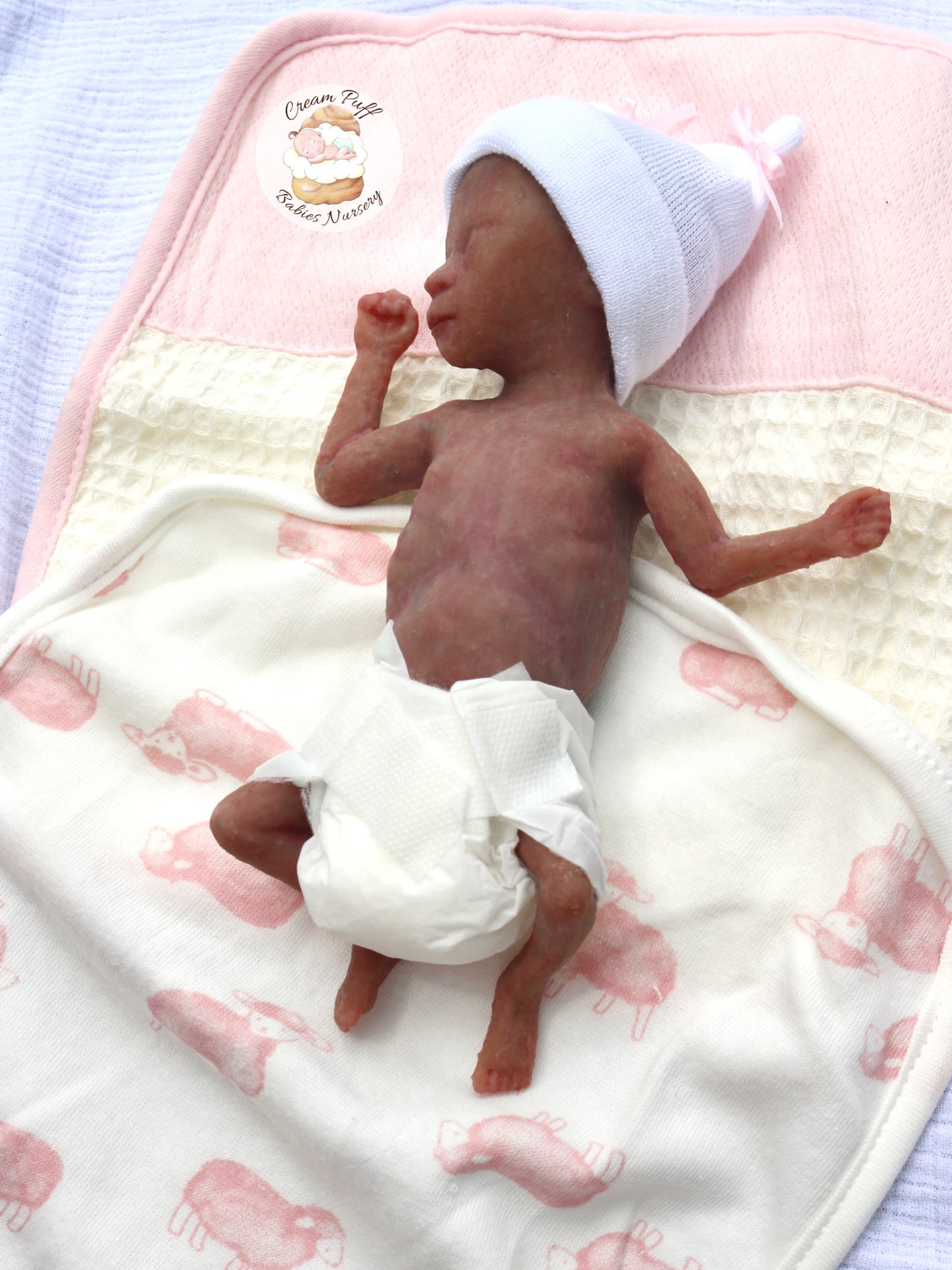 Adoptable Silicone Fetus Memorial Baby Girl / Baby Boy / Twins