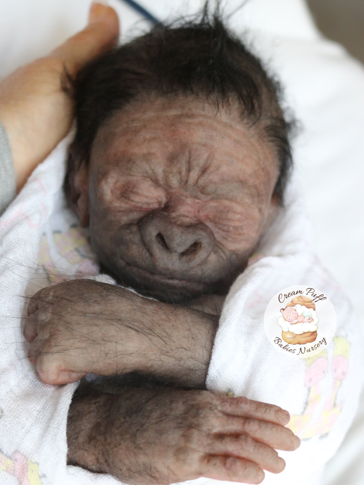 Silicone Baby Gorilla Fahari Cream Puff Babies