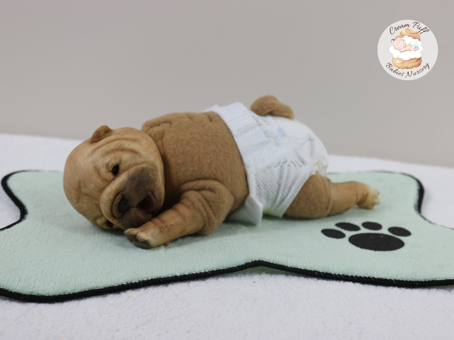 Shar Pei Bulldog Puppy Dog Baby Doll