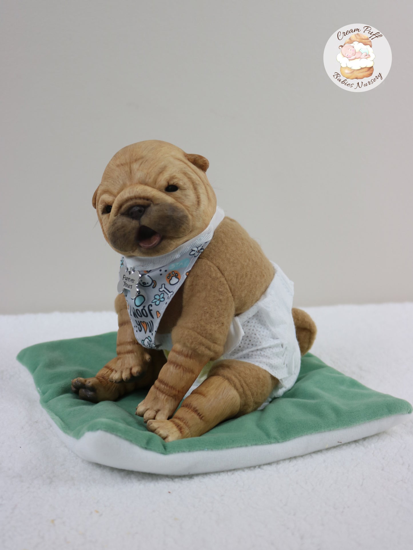 Shar Pei  Bulldog Puppy Dog Baby Doll