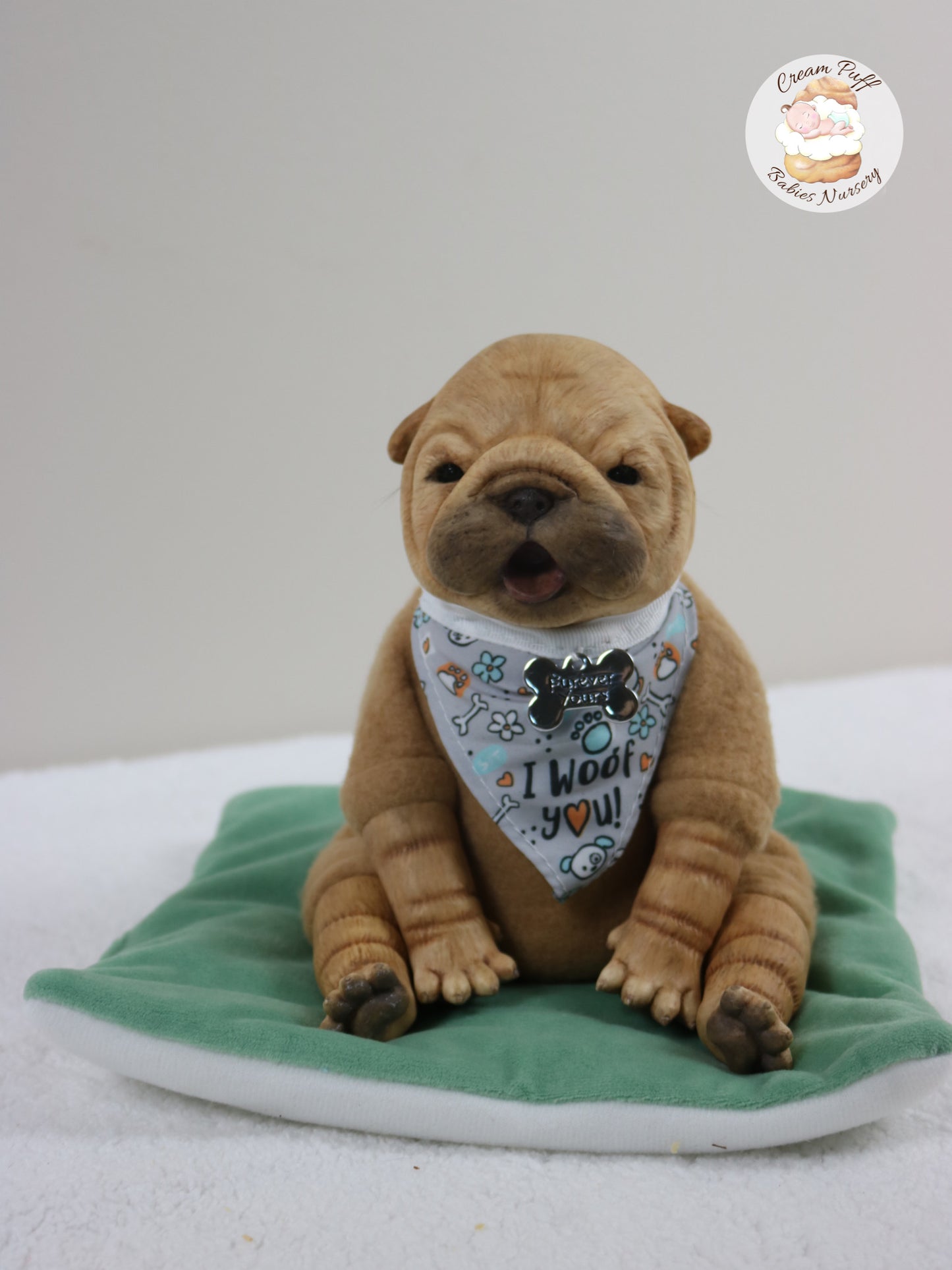 Shar Pei Bulldog Puppy Dog Baby Doll