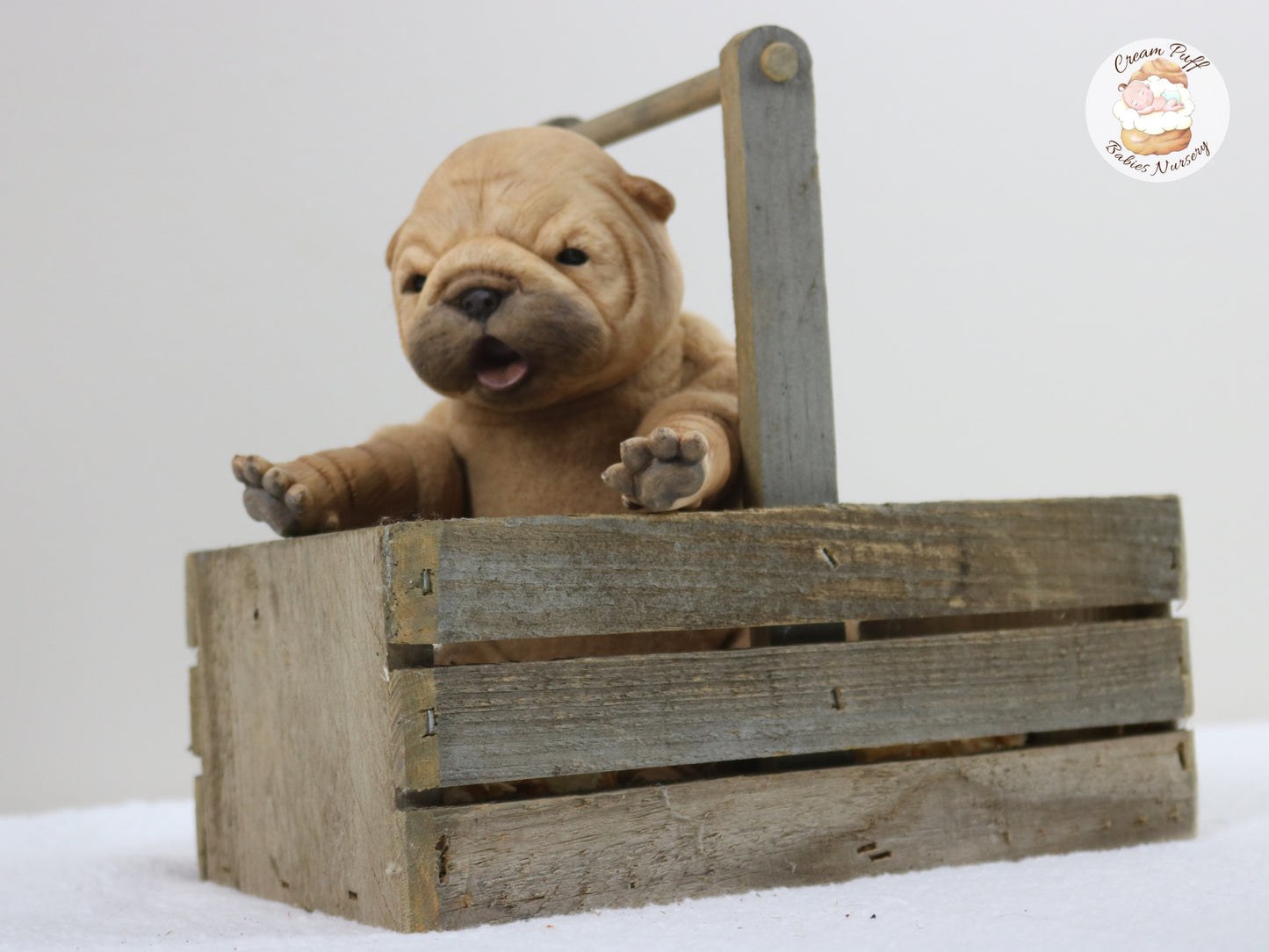 Shar Pei Bulldog Puppy Dog Baby Doll