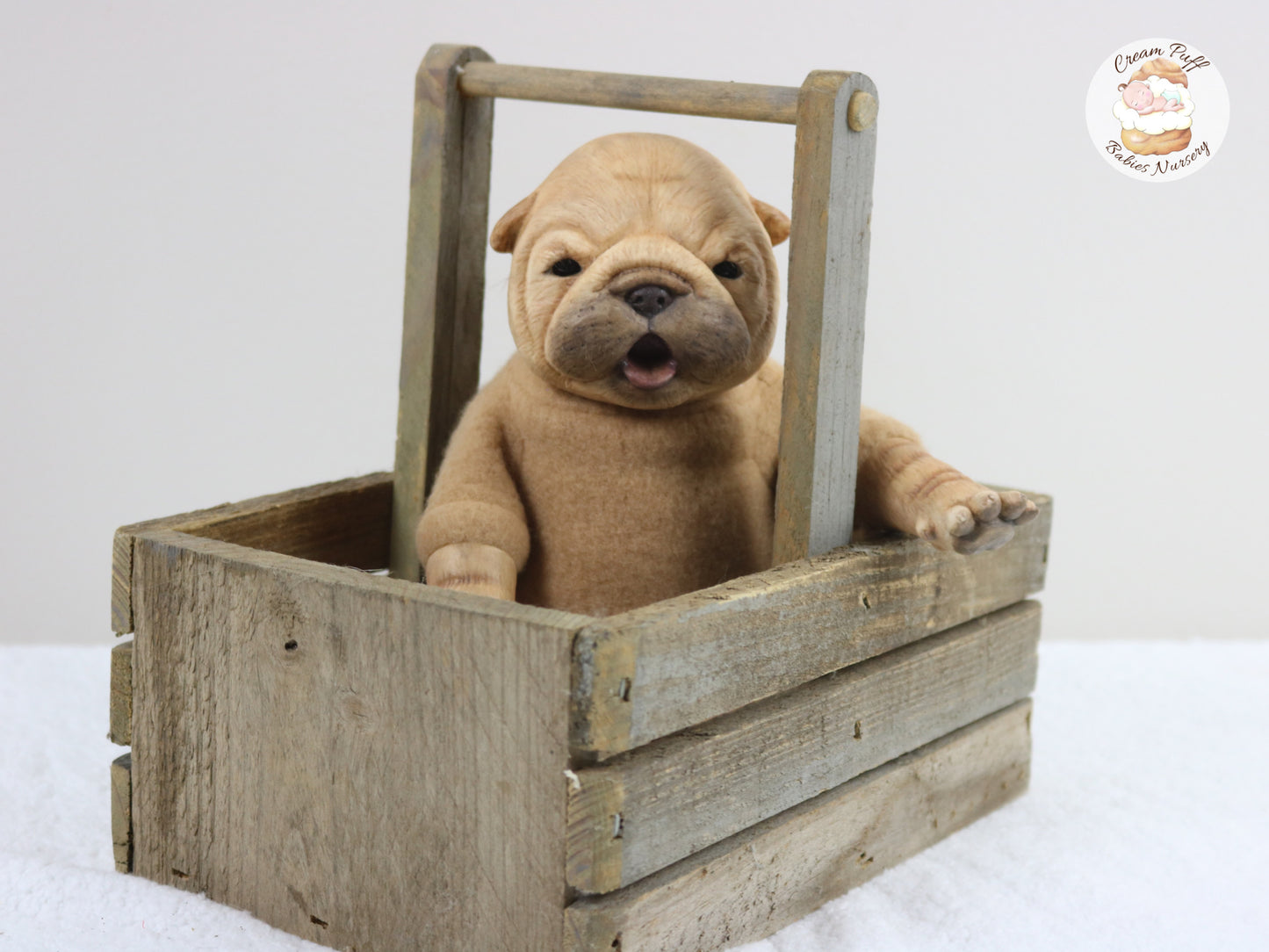 Shar Pei Bulldog Puppy Dog Baby Doll