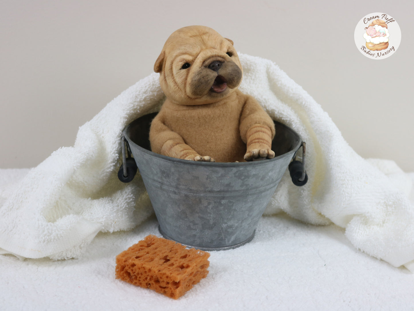 Shar Pei Bulldog Puppy Dog Baby Doll