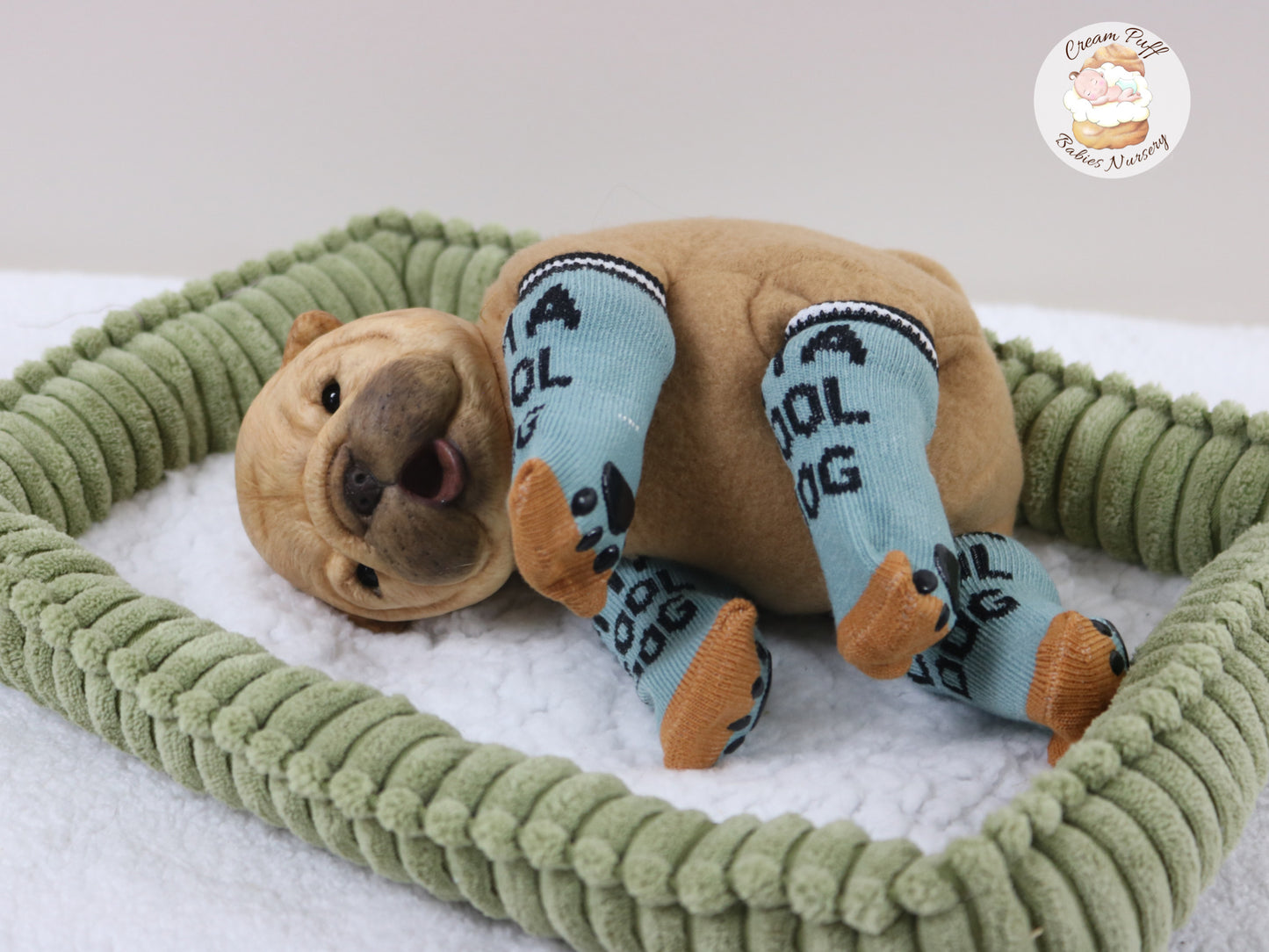 Shar Pei Bulldog Puppy Dog Baby Doll