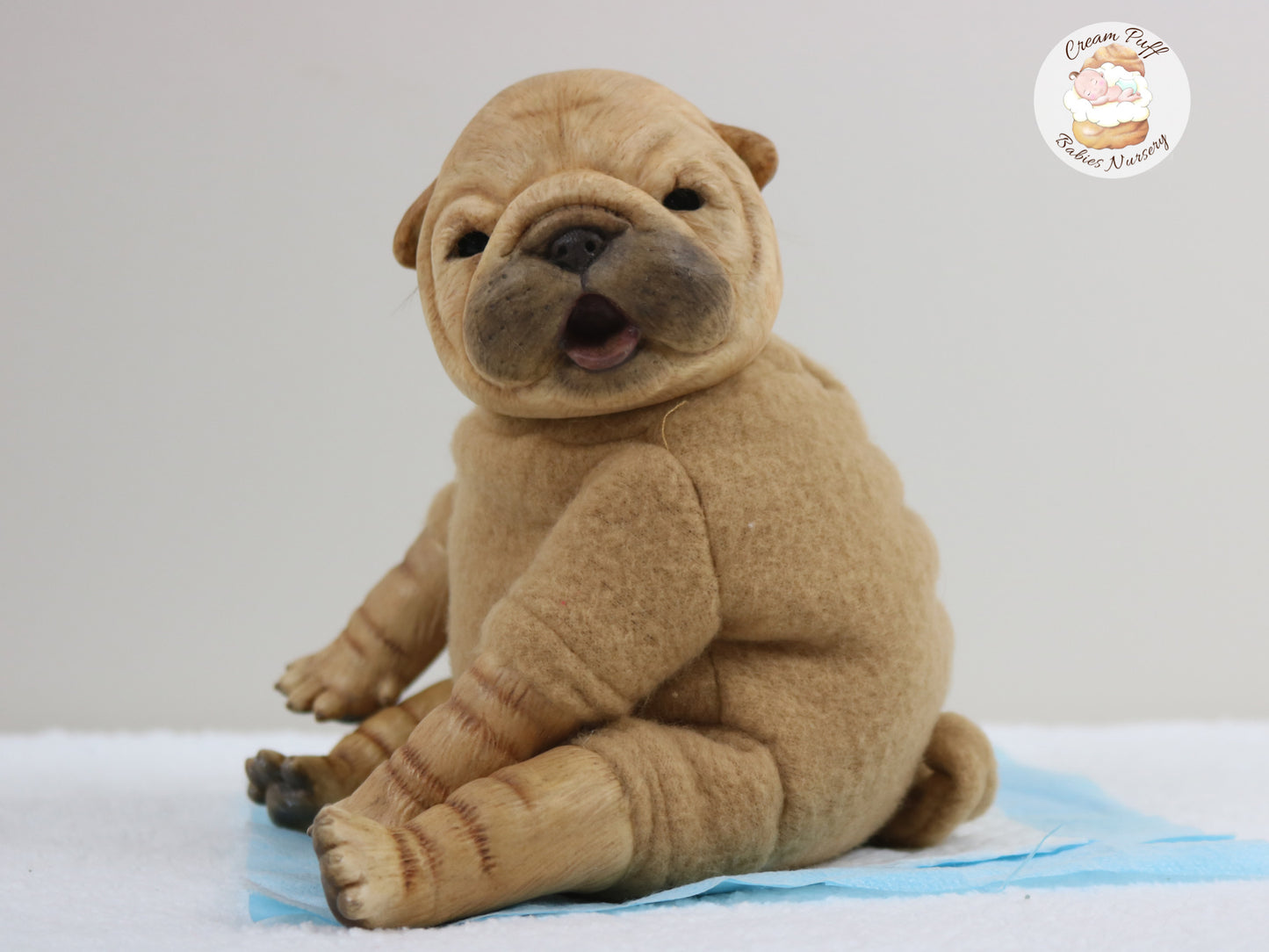 Shar Pei  Bulldog Puppy Dog Baby Doll