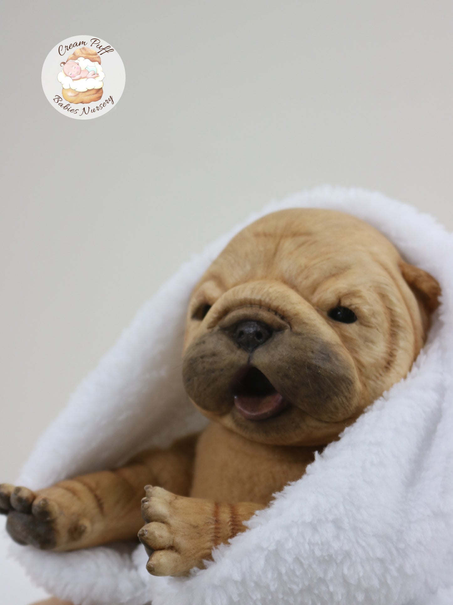 Shar Pei Bulldog Puppy Dog Baby Doll