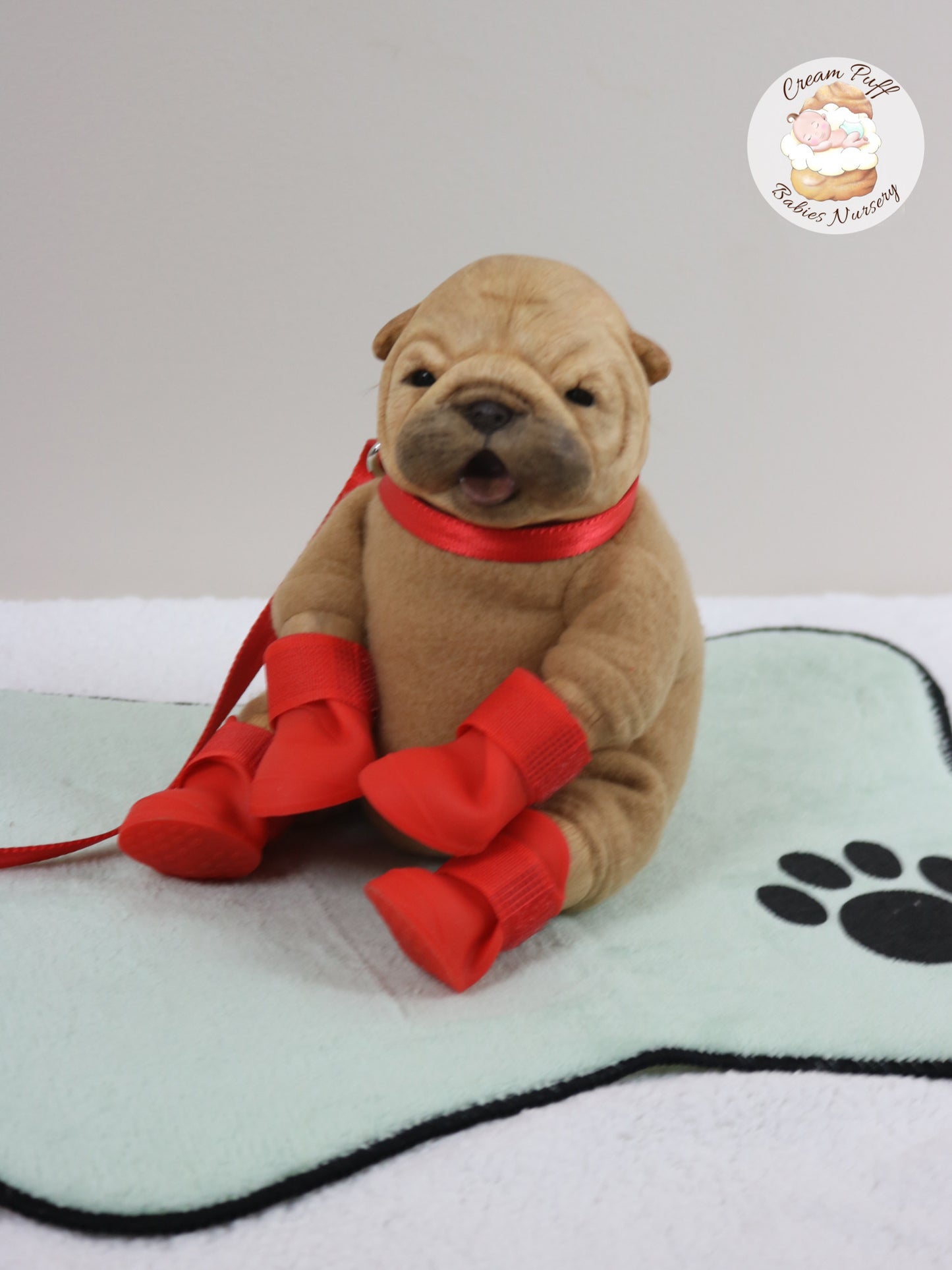 Shar Pei Bulldog Puppy Dog Baby Doll