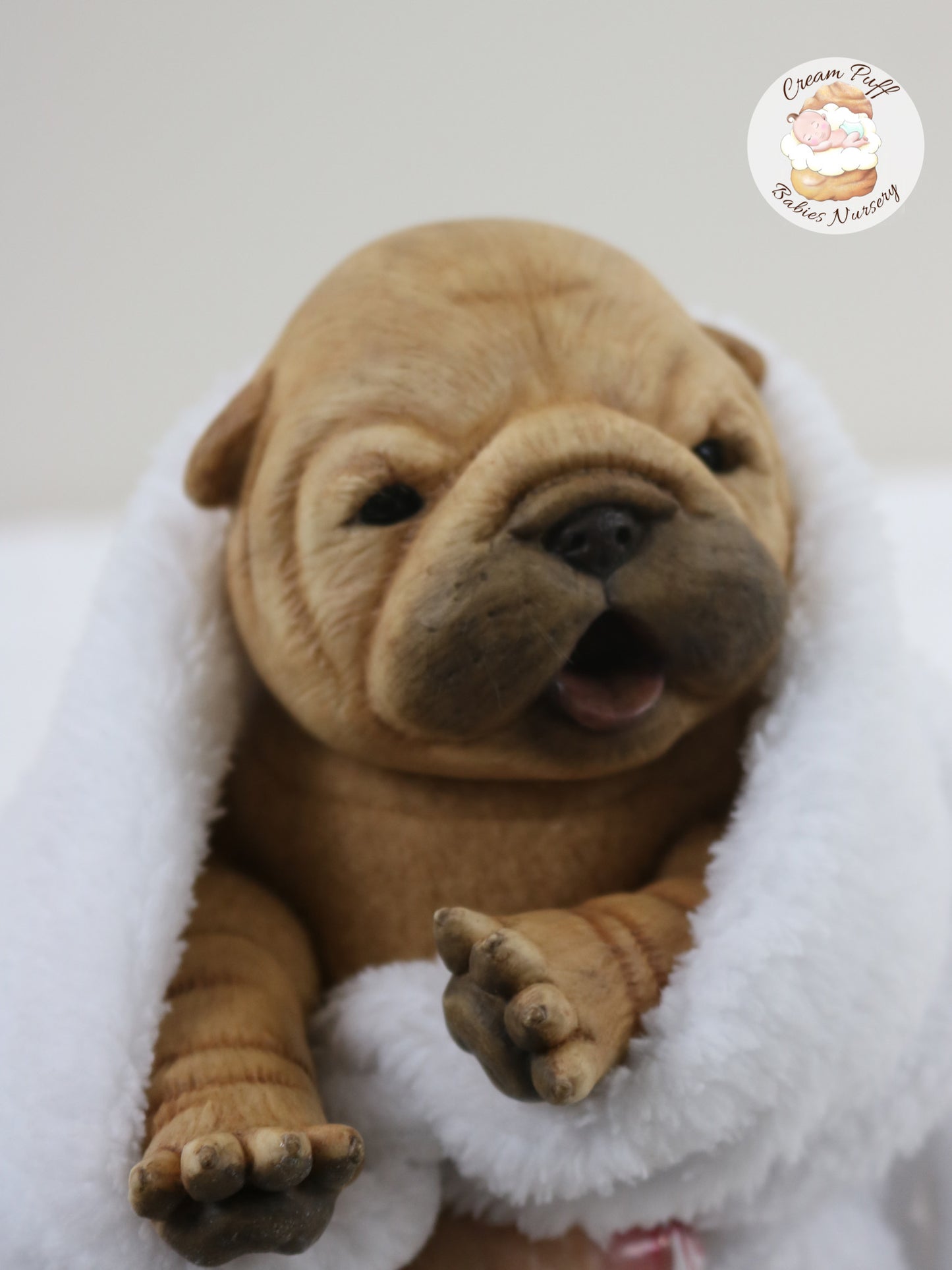 Shar Pei Bulldog Puppy Dog Baby Doll