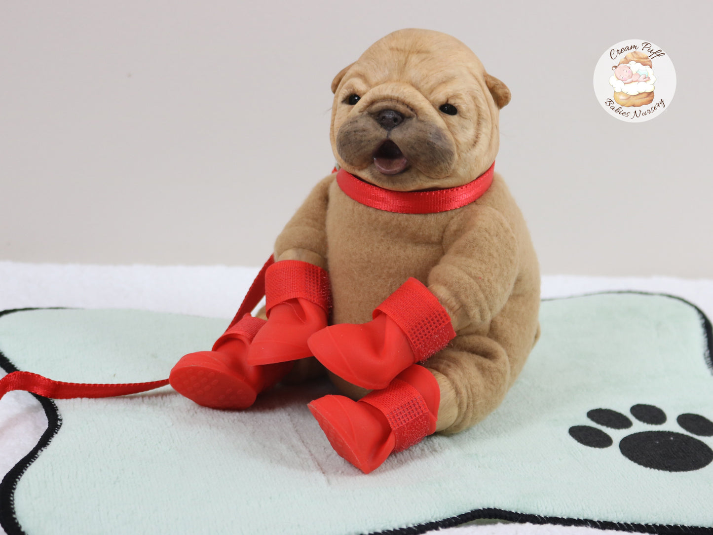 Shar Pei Bulldog Puppy Dog Baby Doll