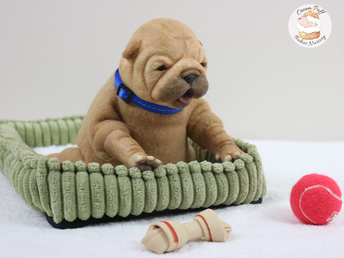 Shar Pei Bulldog Puppy Dog Baby Doll