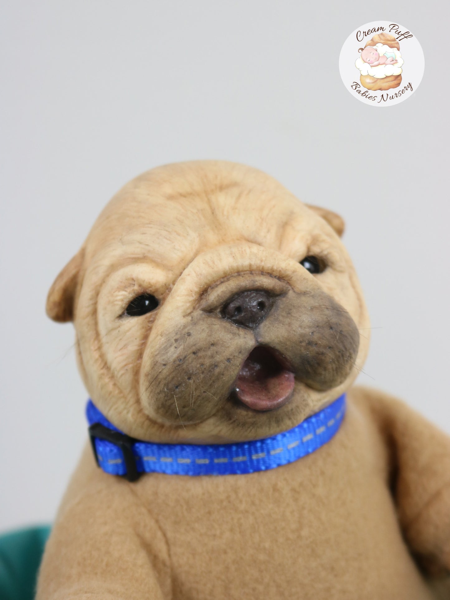 Shar Pei Bulldog Puppy Dog Baby Doll
