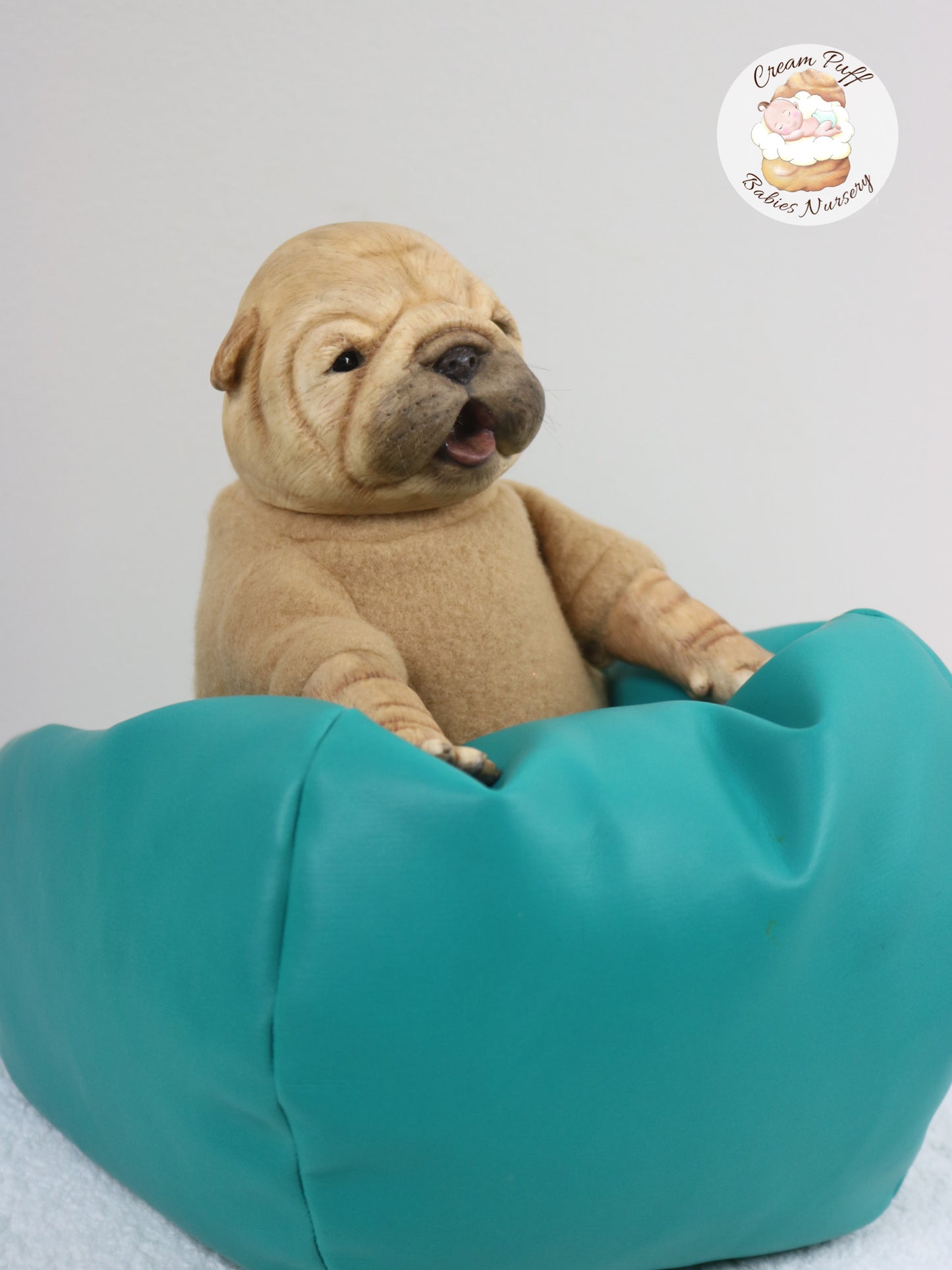 Shar Pei  Bulldog Puppy Dog Baby Doll