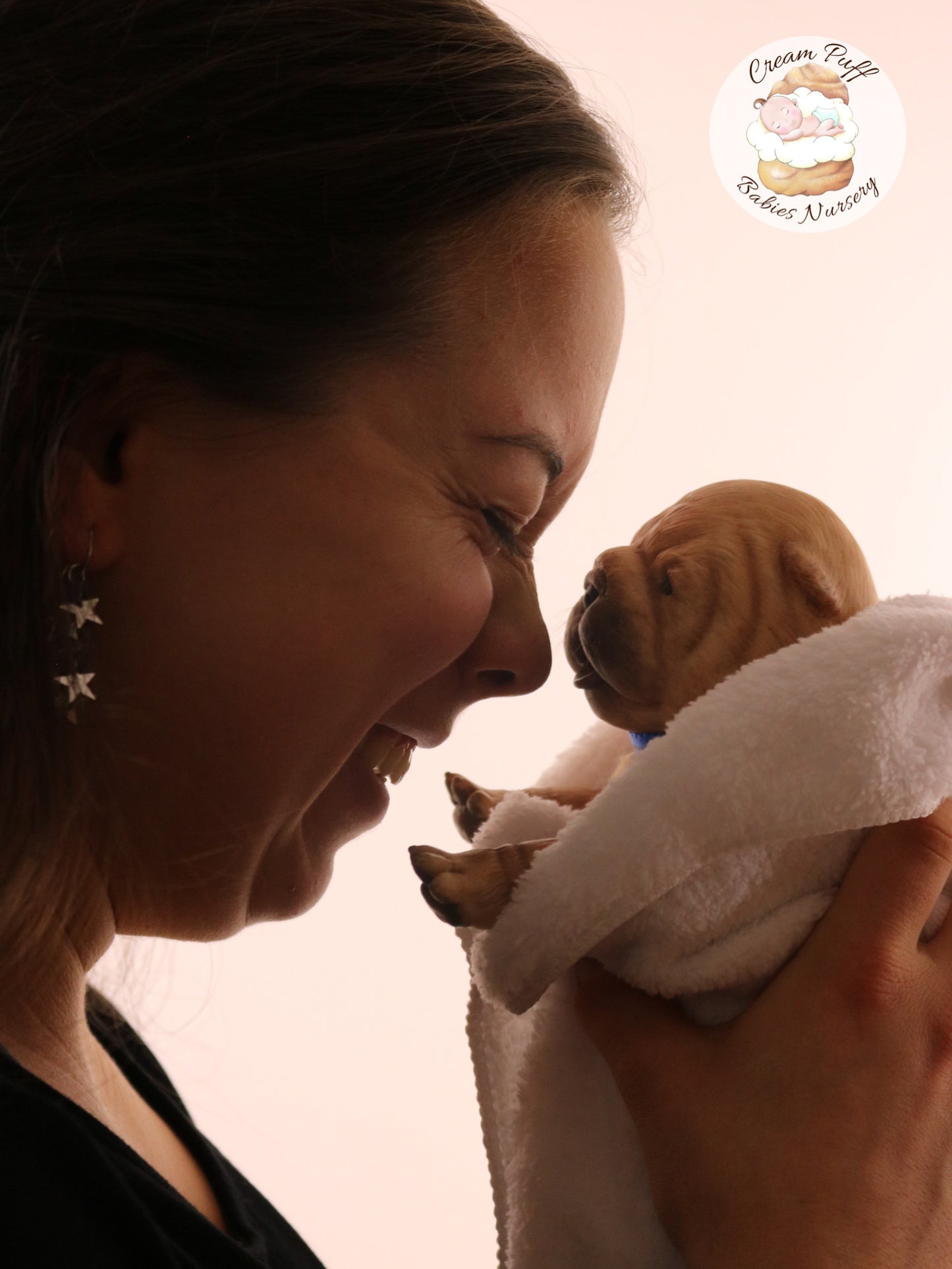 Shar Pei Bulldog Puppy Dog Baby Doll