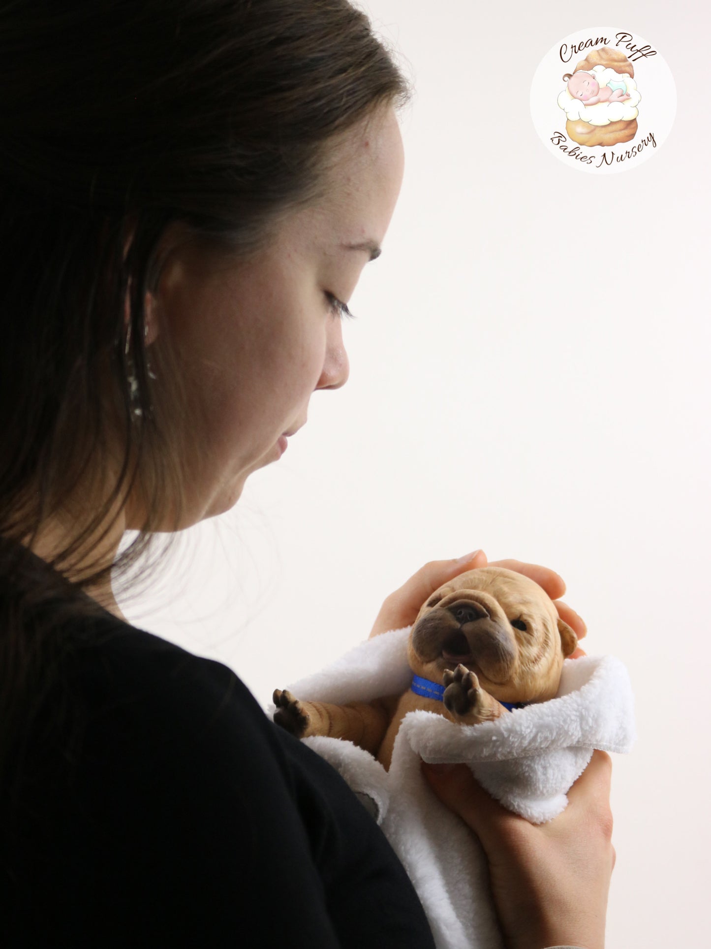 Shar Pei Bulldog Puppy Dog Baby Doll