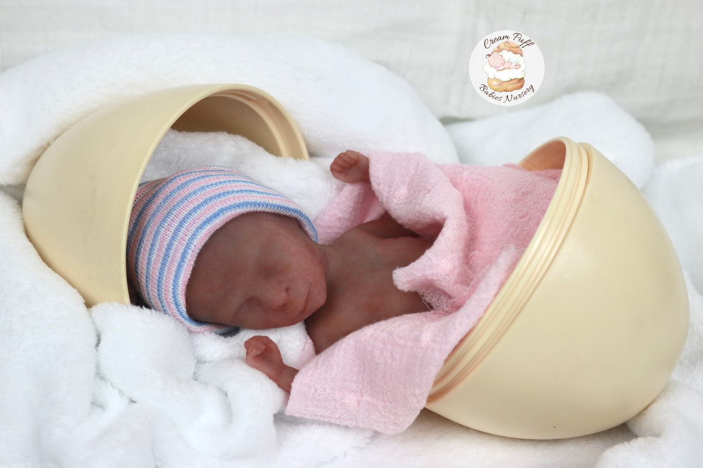 Silicone Micro Preemie Baby Girl Memorial Doll 17-18 week gestation