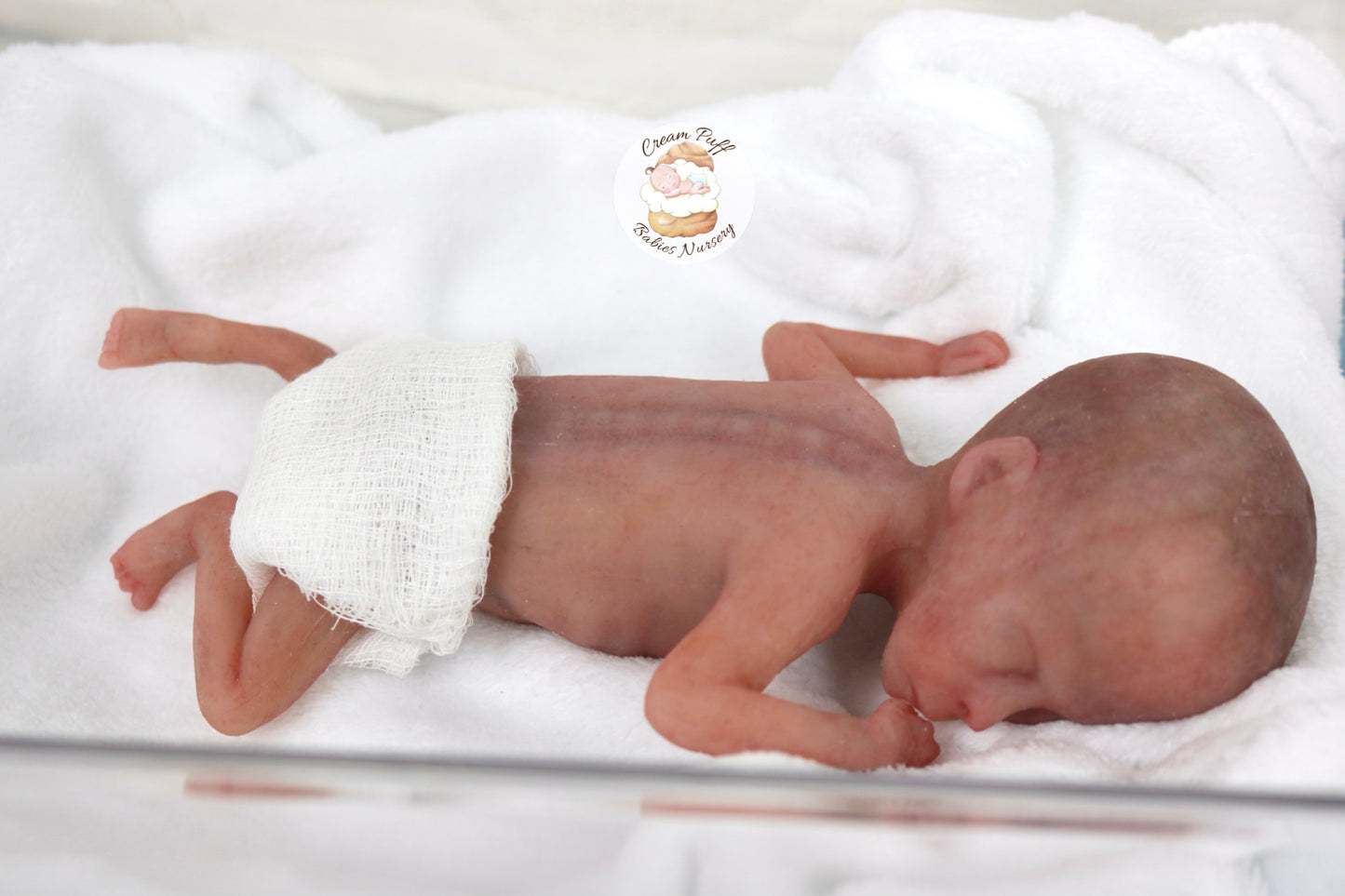Silicone Micro Preemie Baby Girl Memorial Doll 17-18 week gestation