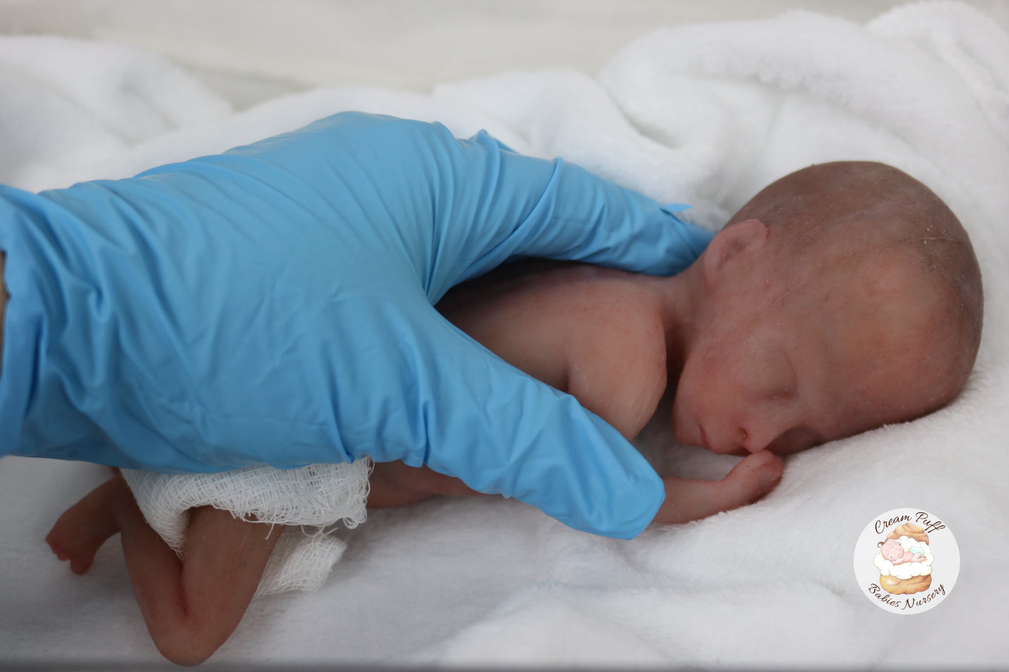 Silicone Micro Preemie Baby Girl Memorial Doll 17-18 week gestation