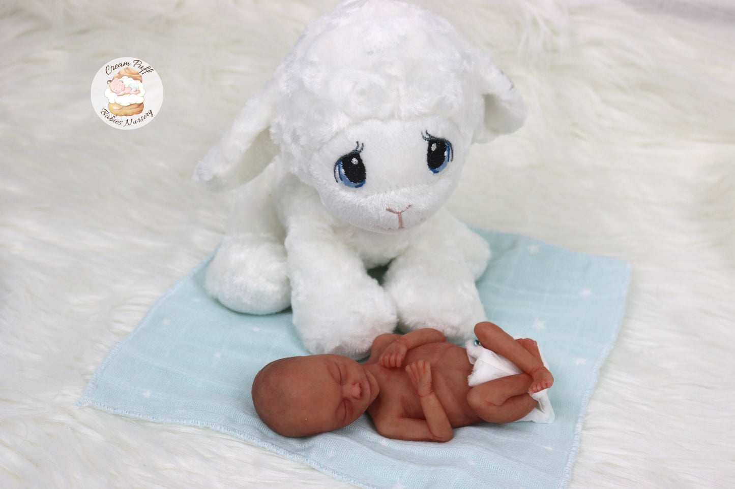 Adoptable Silicone Micro Preemie Baby Boy Memorial Fetus Doll 15-16 Week Gestation