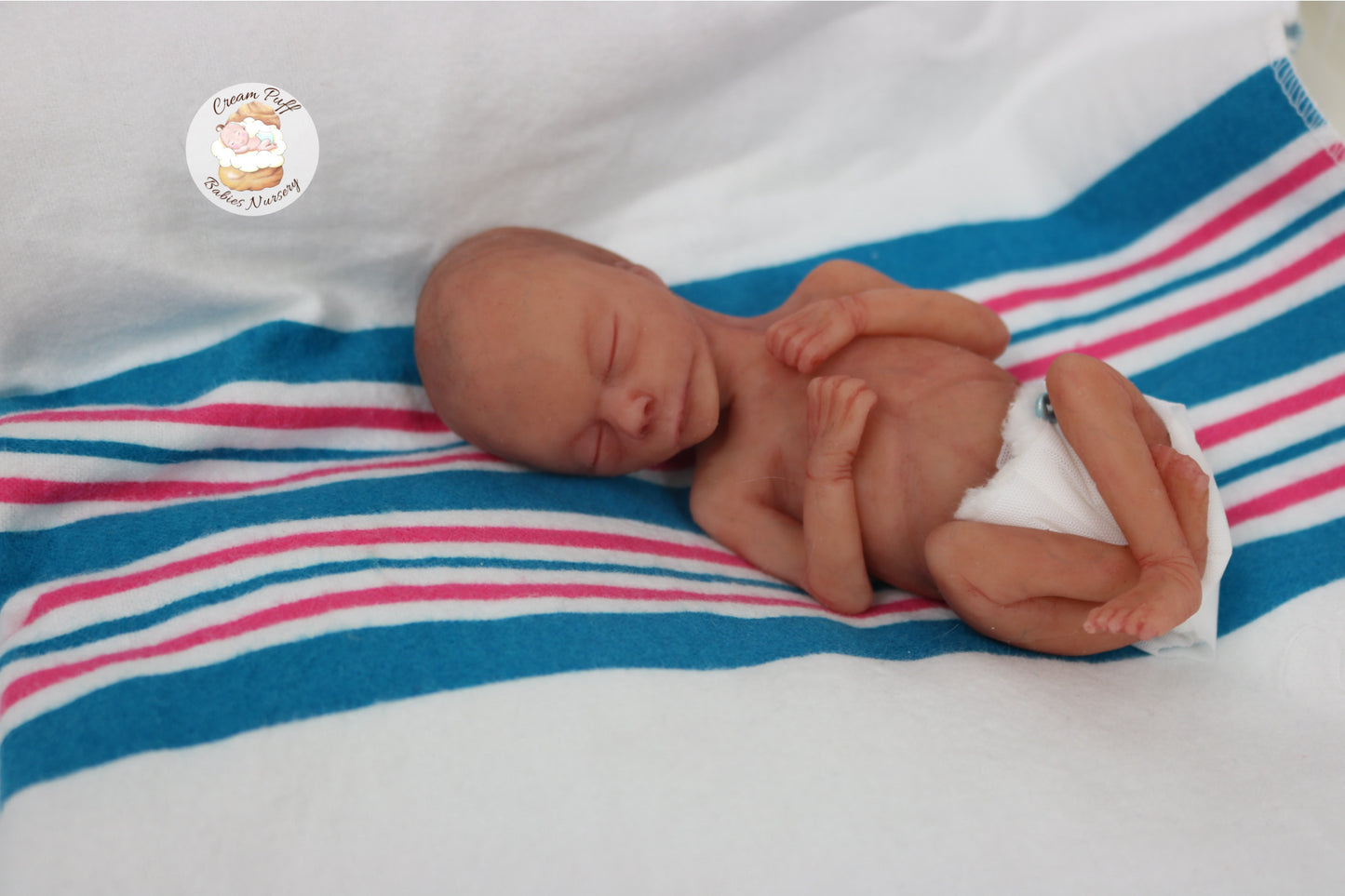 Silicone Micro Preemie Baby Boy Memorial Fetus Doll 15-16 Week Gestation
