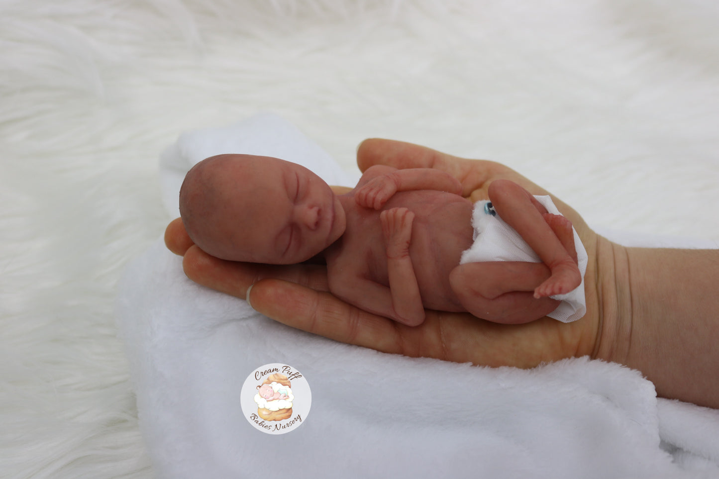 Silicone Micro Preemie Baby Boy Memorial Fetus Doll 15-16 Week Gestation