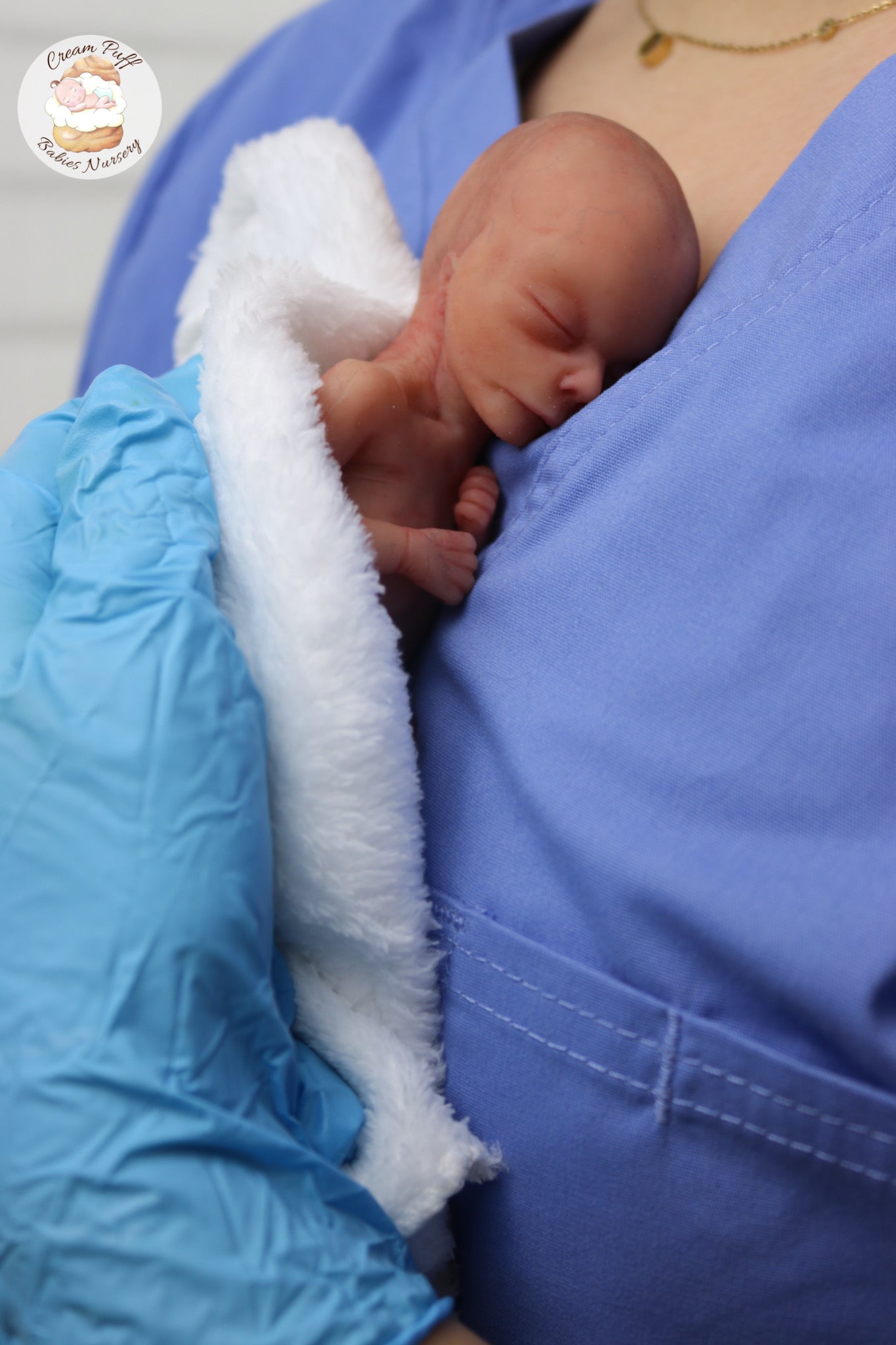Silicone Micro Preemie Baby Boy Memorial Fetus Doll 15-16 Week Gestation