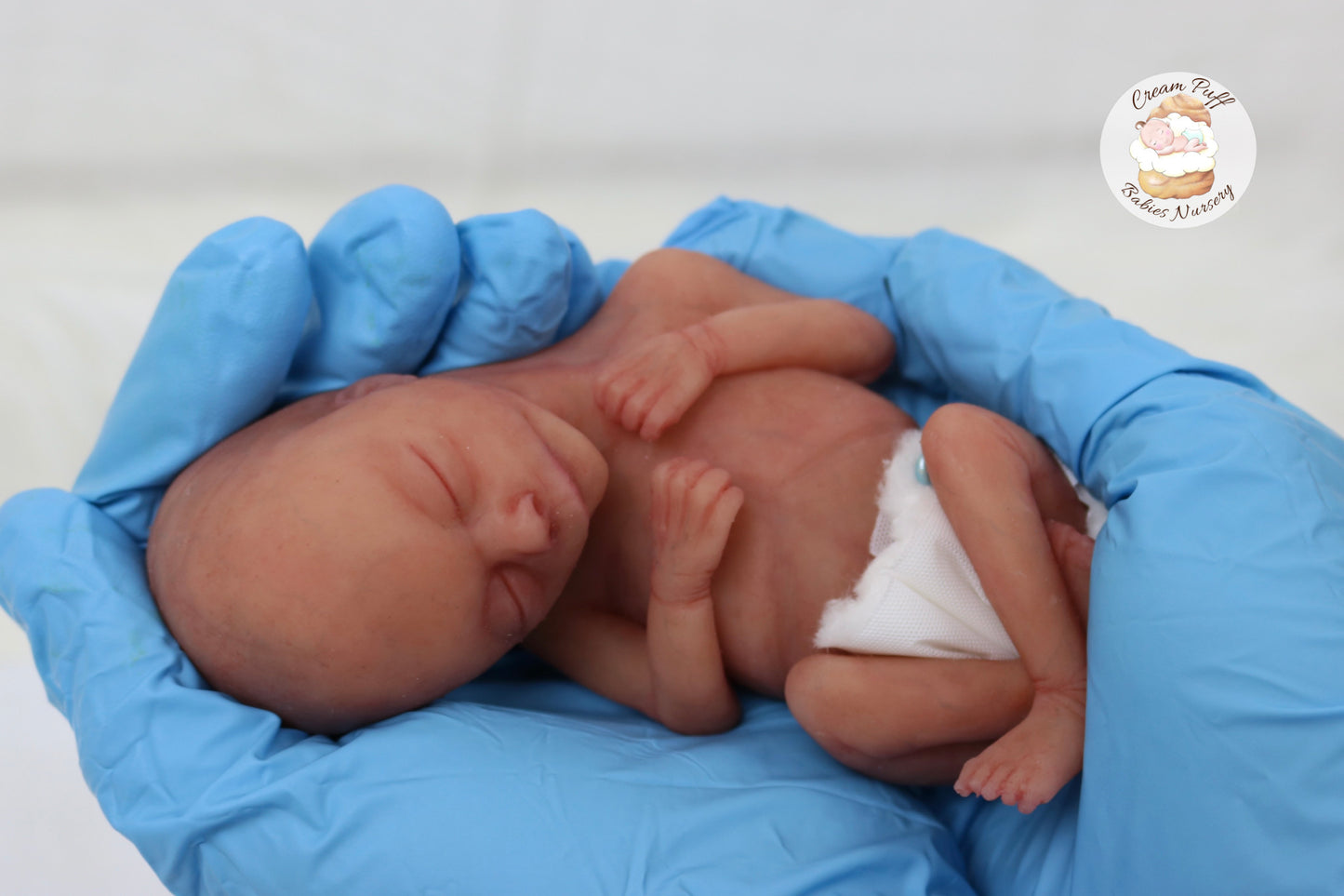 Silicone Micro Preemie Baby Boy Memorial Fetus Doll 15-16 Week Gestation