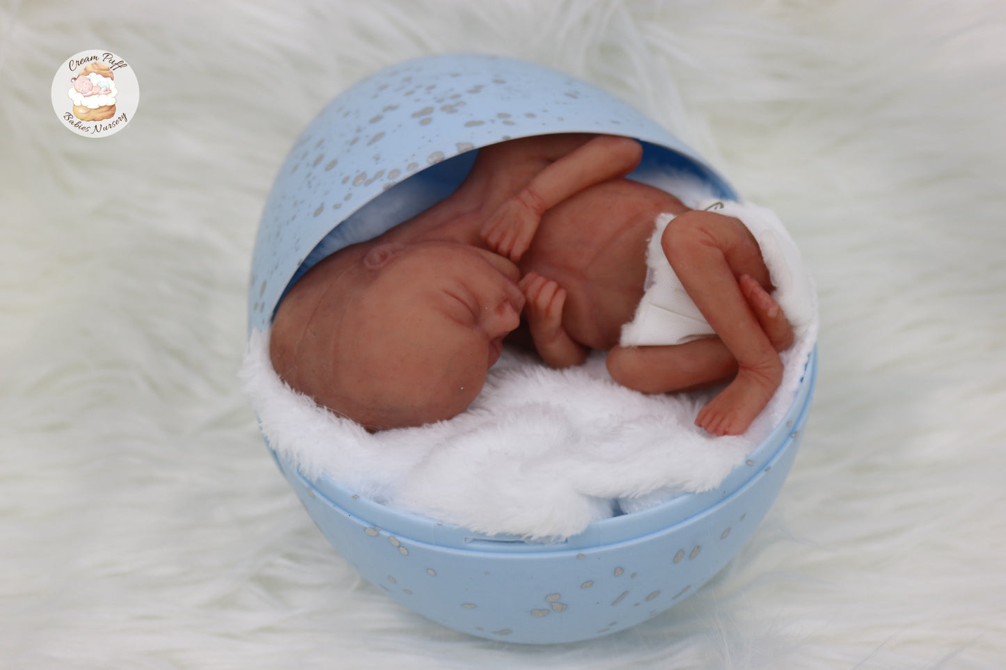 Adoptable Silicone Micro Preemie Baby Boy Memorial Fetus Doll 15-16 Week Gestation