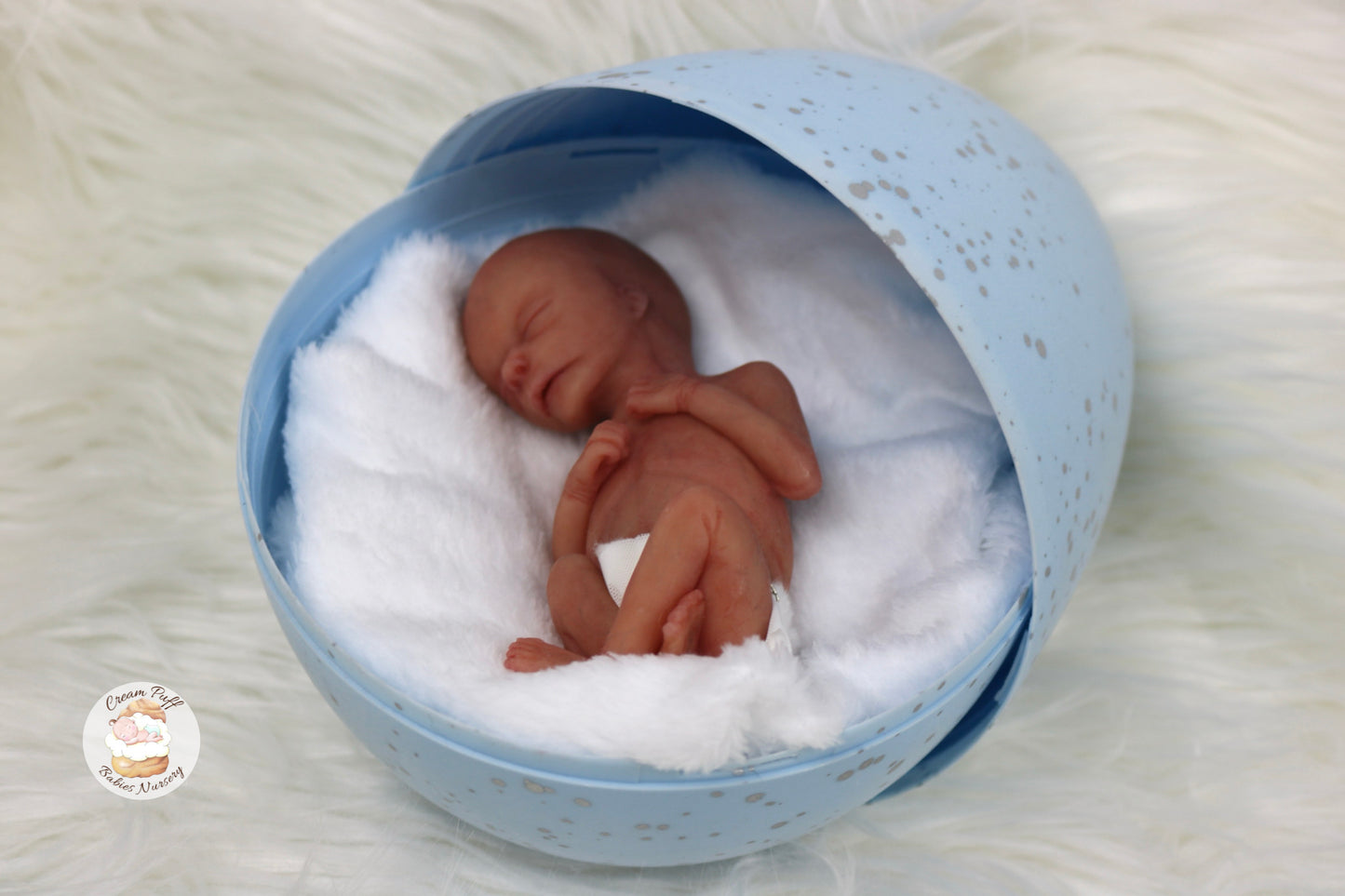 Silicone Micro Preemie Baby Boy Memorial Fetus Doll 15-16 Week Gestation