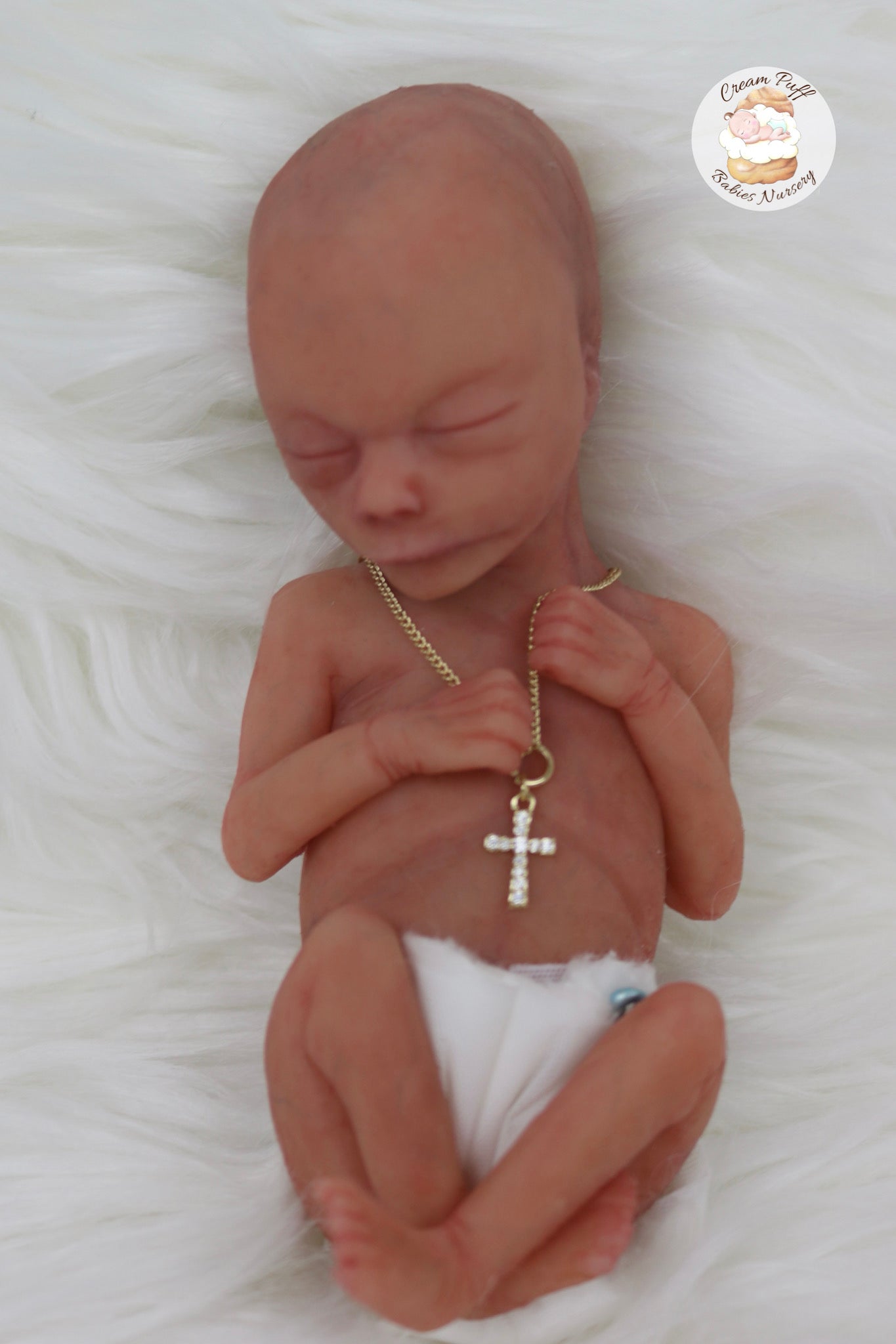 Silicone Micro Preemie Baby Boy Memorial Fetus Doll 15-16 Week Gestation