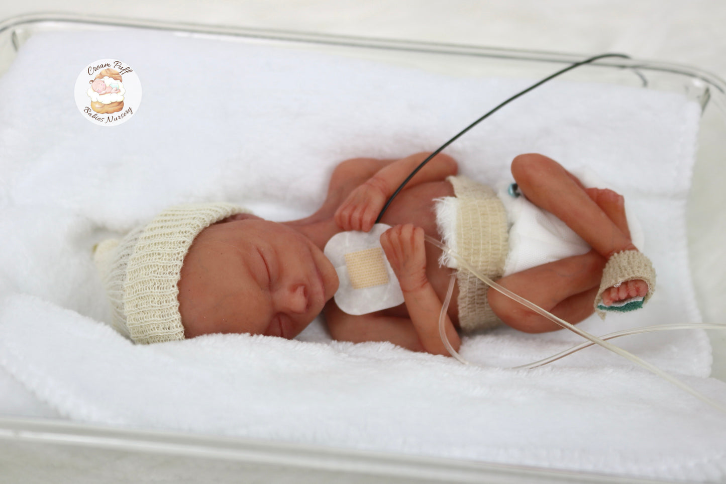 Silicone Micro Preemie Baby Boy Memorial Fetus Doll 15-16 Week Gestation