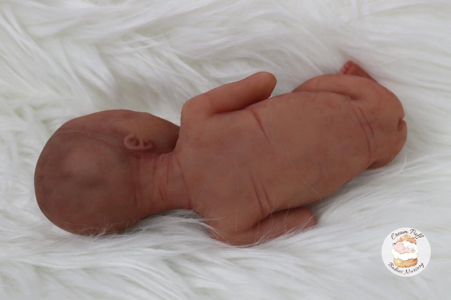 Adoptable Silicone Micro Preemie Baby Boy Memorial Fetus Doll 15-16 Week Gestation