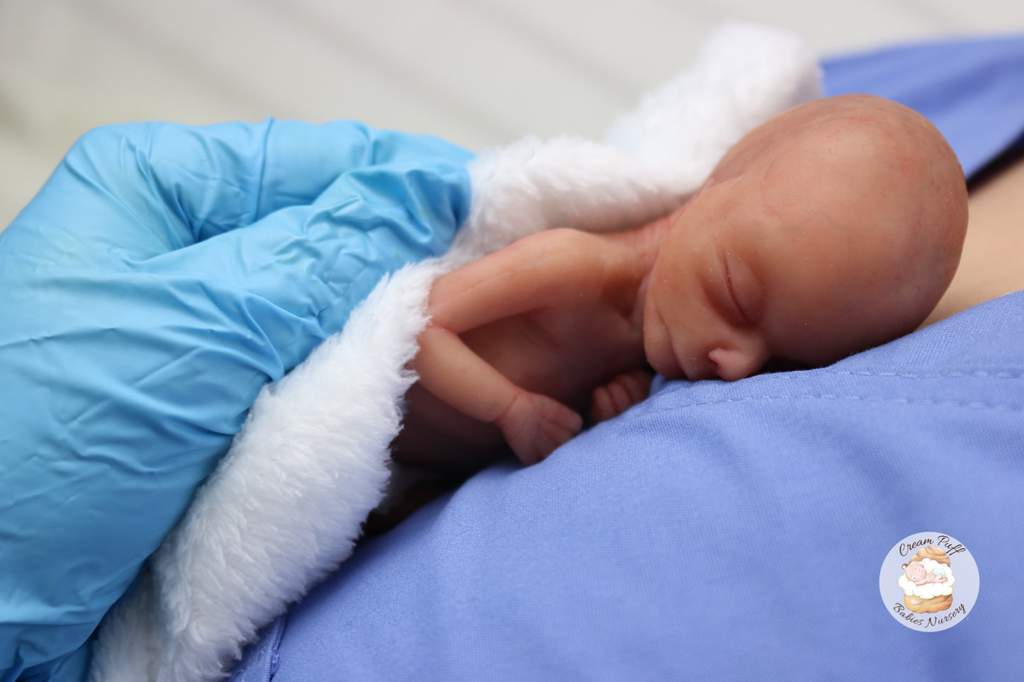 Silicone Micro Preemie Baby Boy Memorial Fetus Doll 15-16 Week Gestation