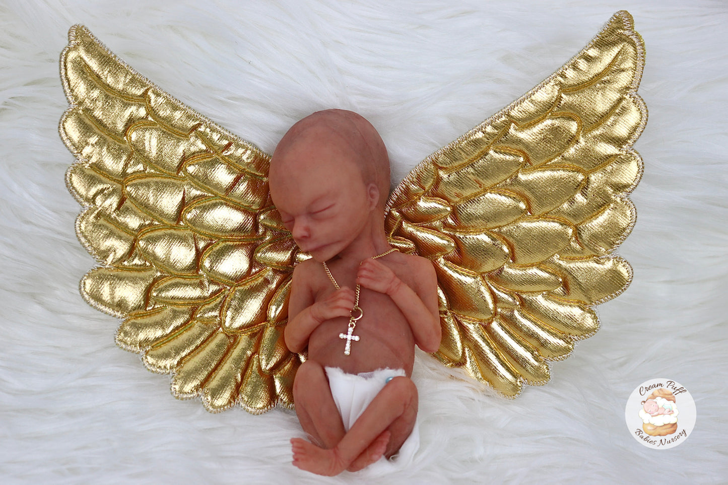 Silicone Micro Preemie Baby Boy Memorial Fetus Doll 15-16 Week Gestation