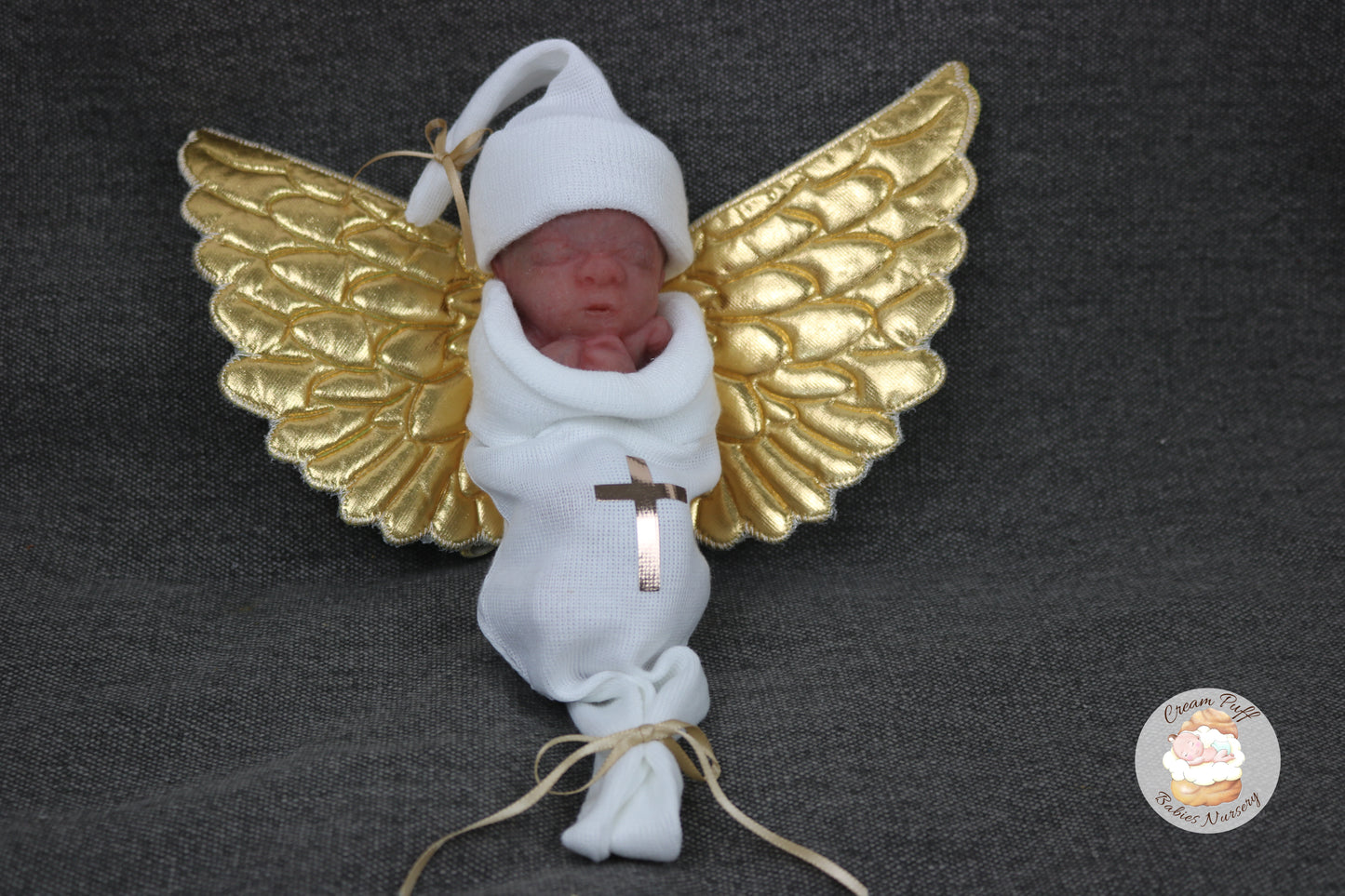 Reborn Silicone Fetus Micro Preemie Baby Girl Memorial Doll 22 Week Gestation