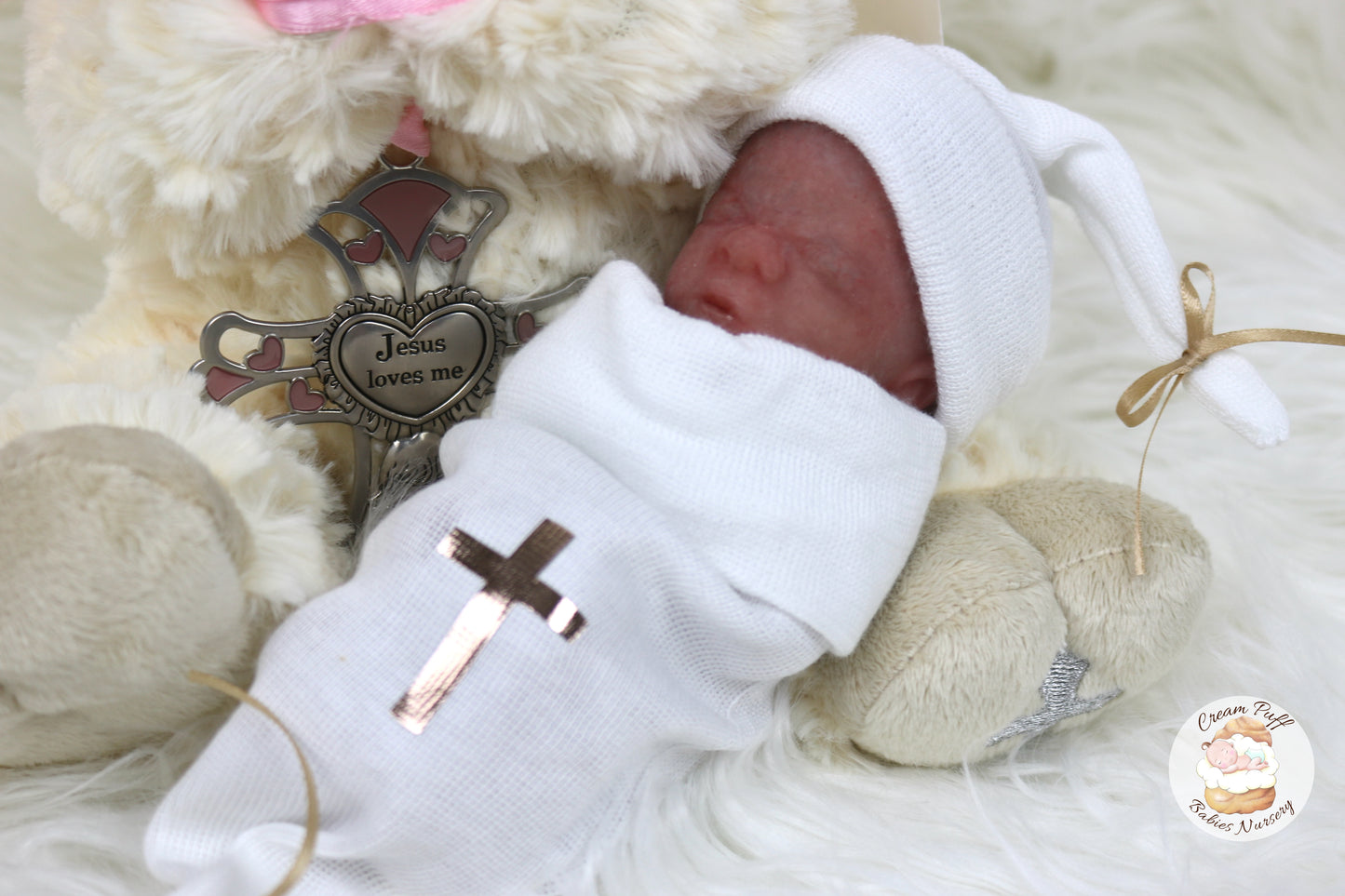 Reborn Silicone Fetus Micro Preemie Baby Girl Memorial Doll 22 Week Gestation