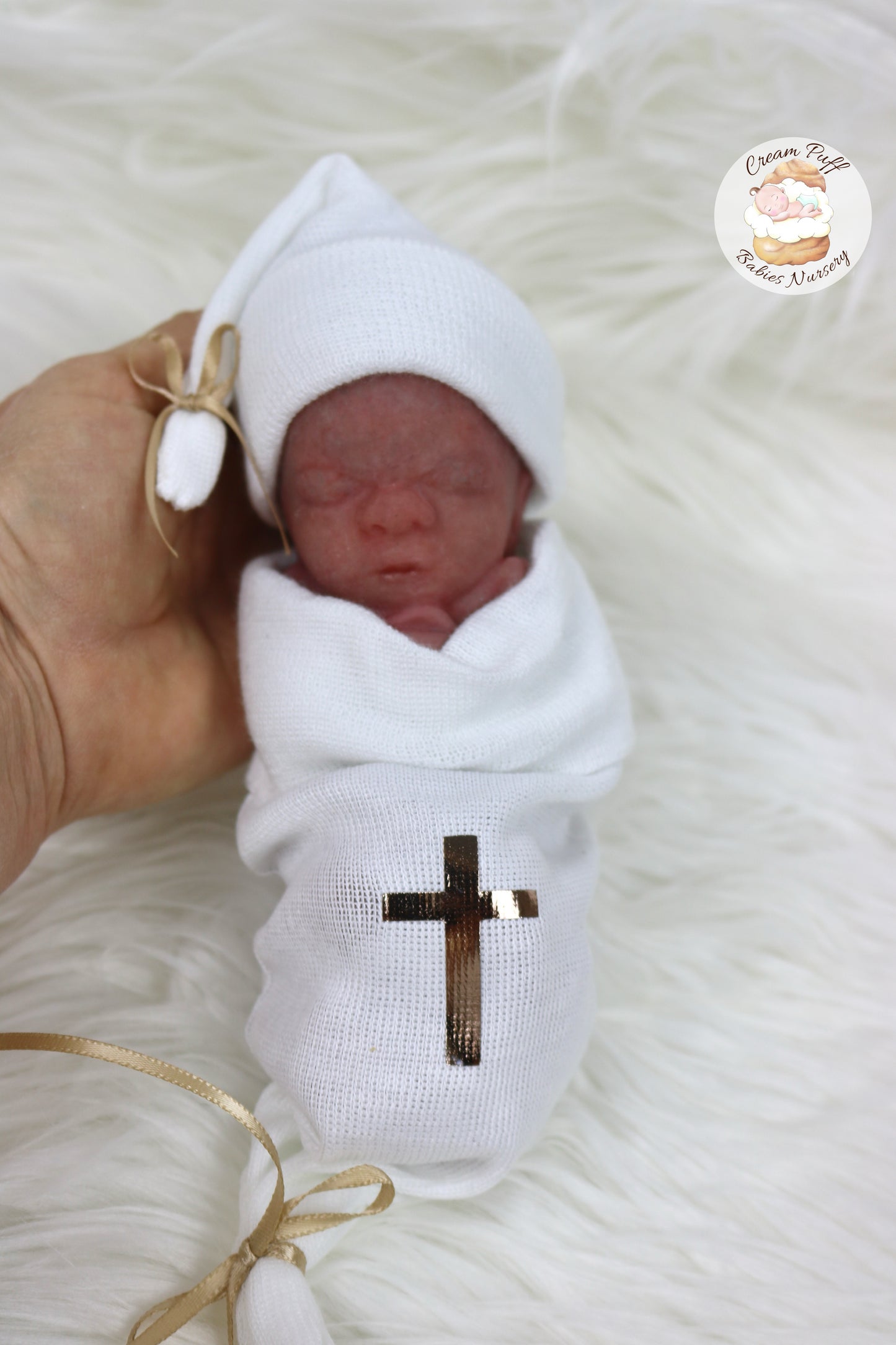 Reborn Silicone Fetus Micro Preemie Baby Girl Memorial Doll 22 Week Gestation