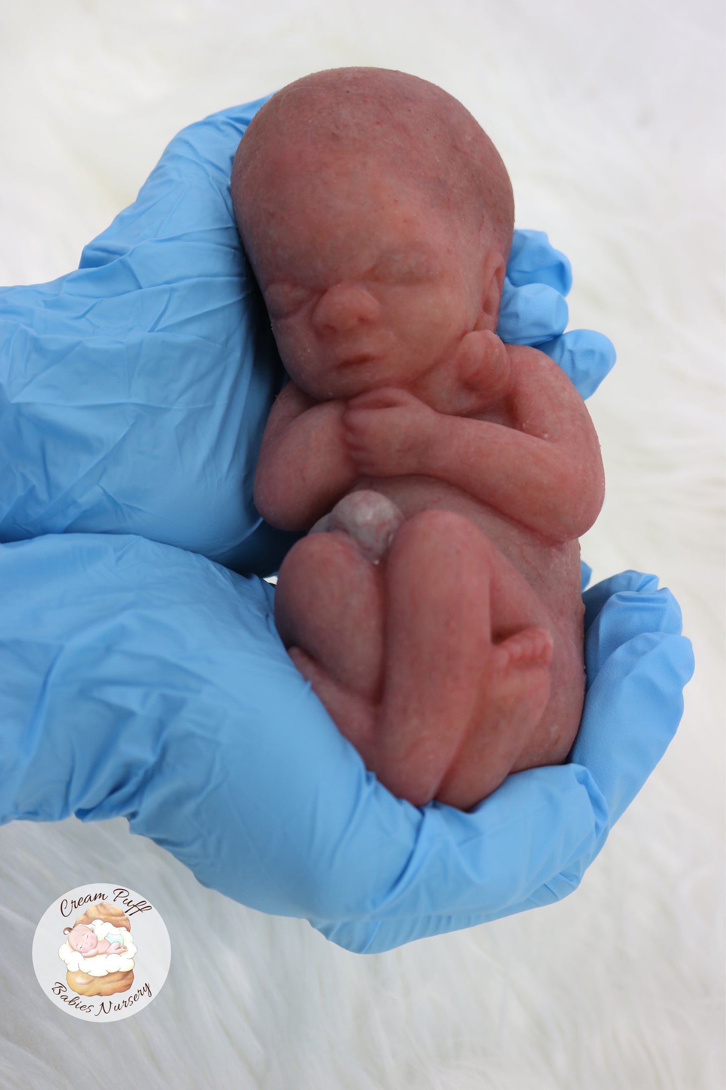 Reborn Silicone Fetus Micro Preemie Baby Girl Memorial Doll 22 Week Gestation
