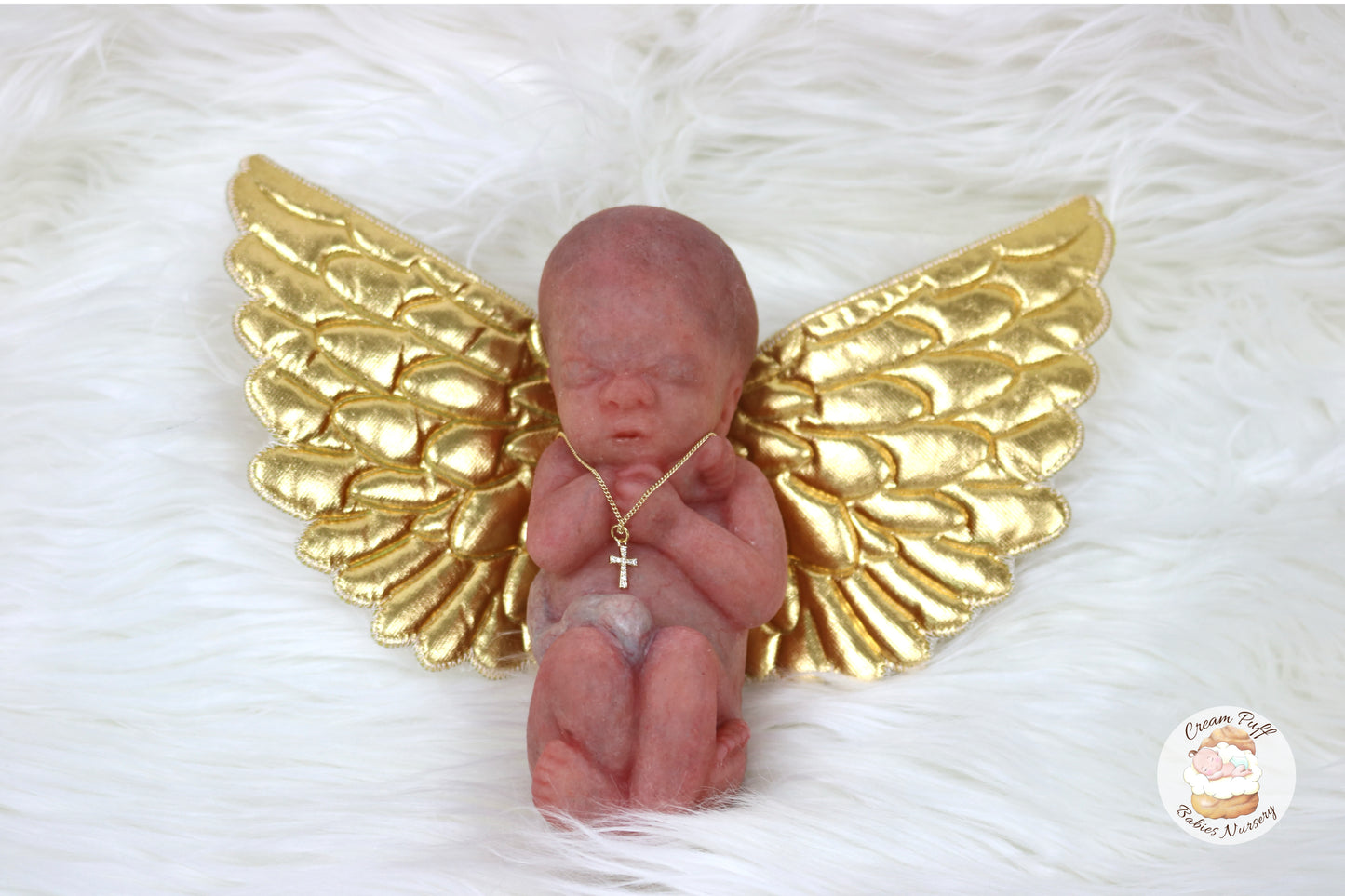 Reborn Silicone Fetus Micro Preemie Baby Girl Memorial Doll 22 Week Gestation