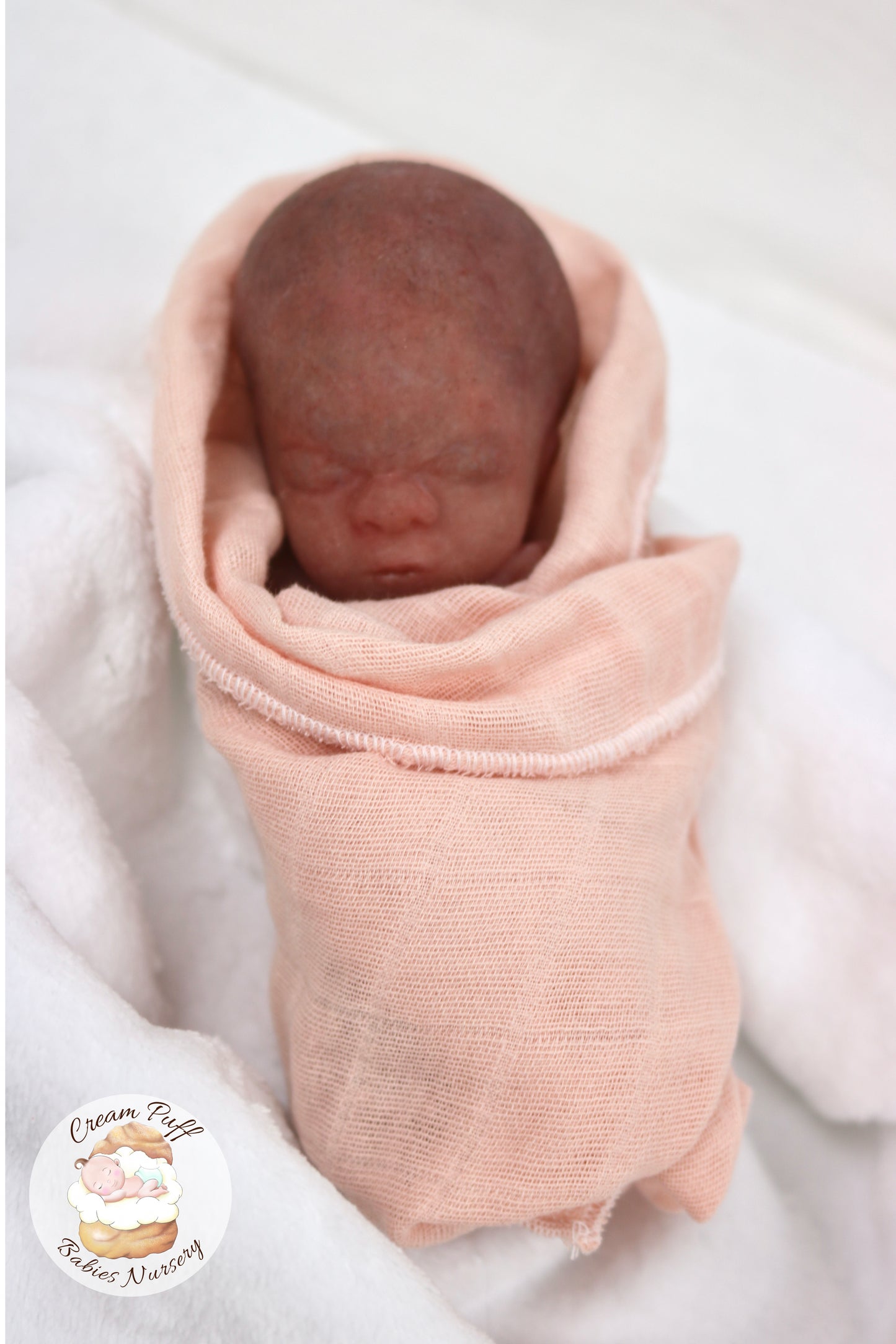Reborn Silicone Fetus Micro Preemie Baby Girl Memorial Doll 22 Week Gestation
