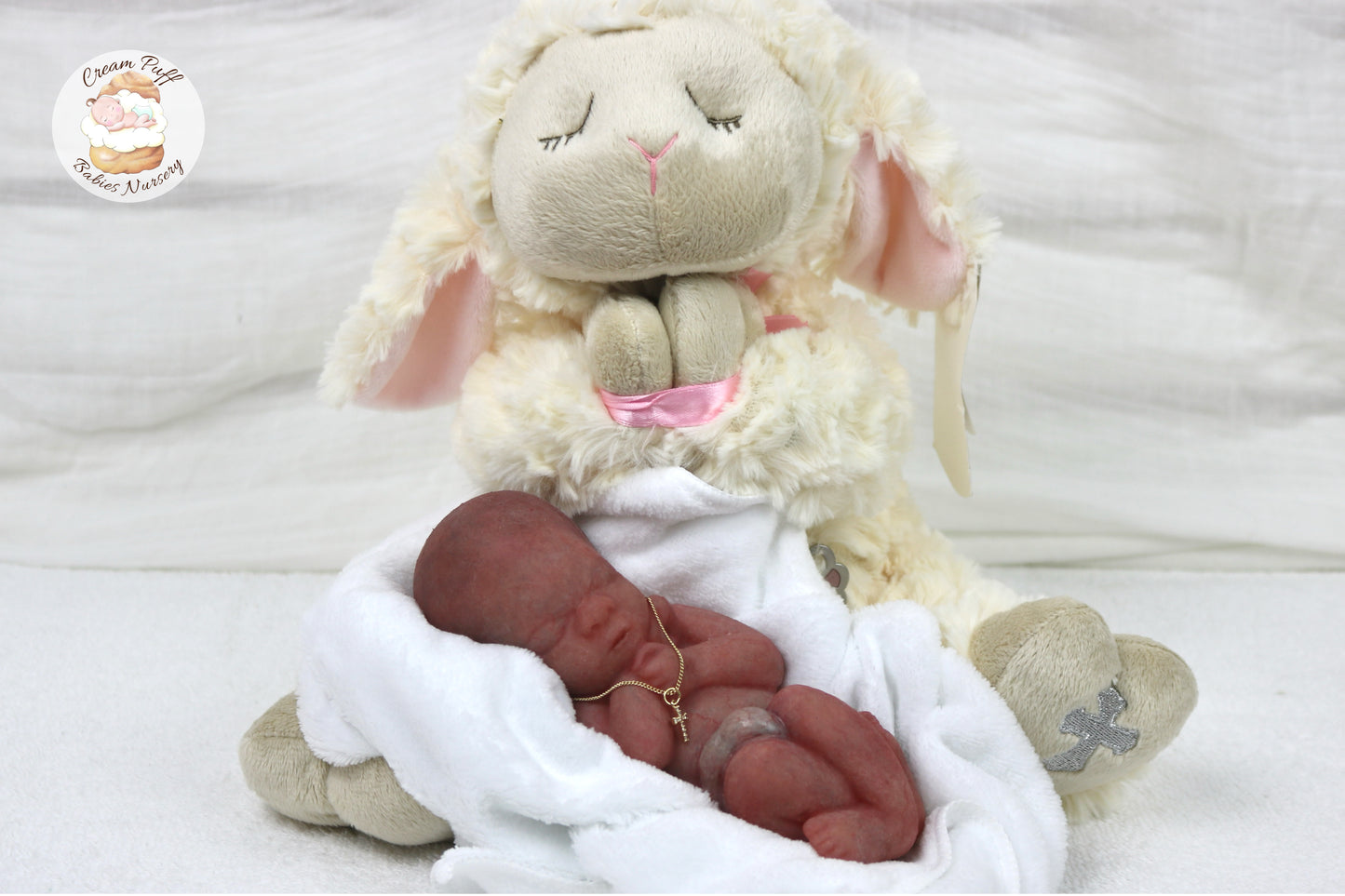 Reborn Silicone Fetus Micro Preemie Baby Girl Memorial Doll 22 Week Gestation