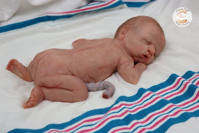 Reborn Silicone Preemie Baby Boy Doll Fetus Memorial Baby