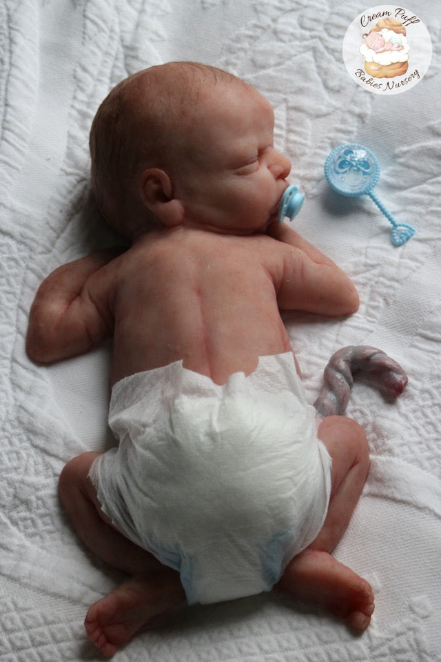 Reborn Silicone Preemie Baby Boy Doll Fetus Memorial Baby