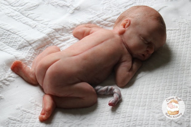Reborn Silicone Preemie Baby Boy Doll Fetus Memorial Baby