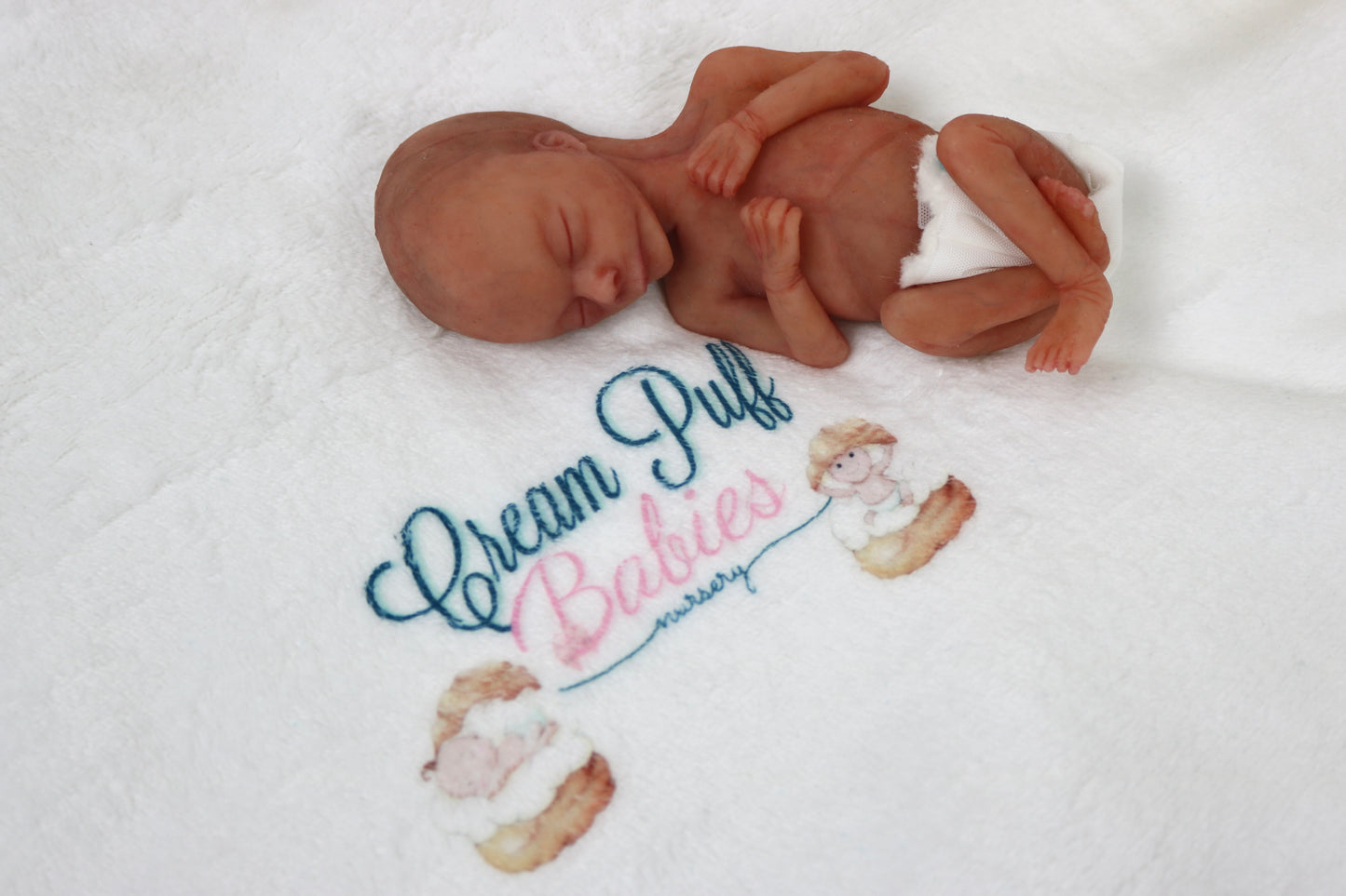 Silicone Micro Preemie Baby Boy Memorial Fetus Doll 15-16 Week Gestation