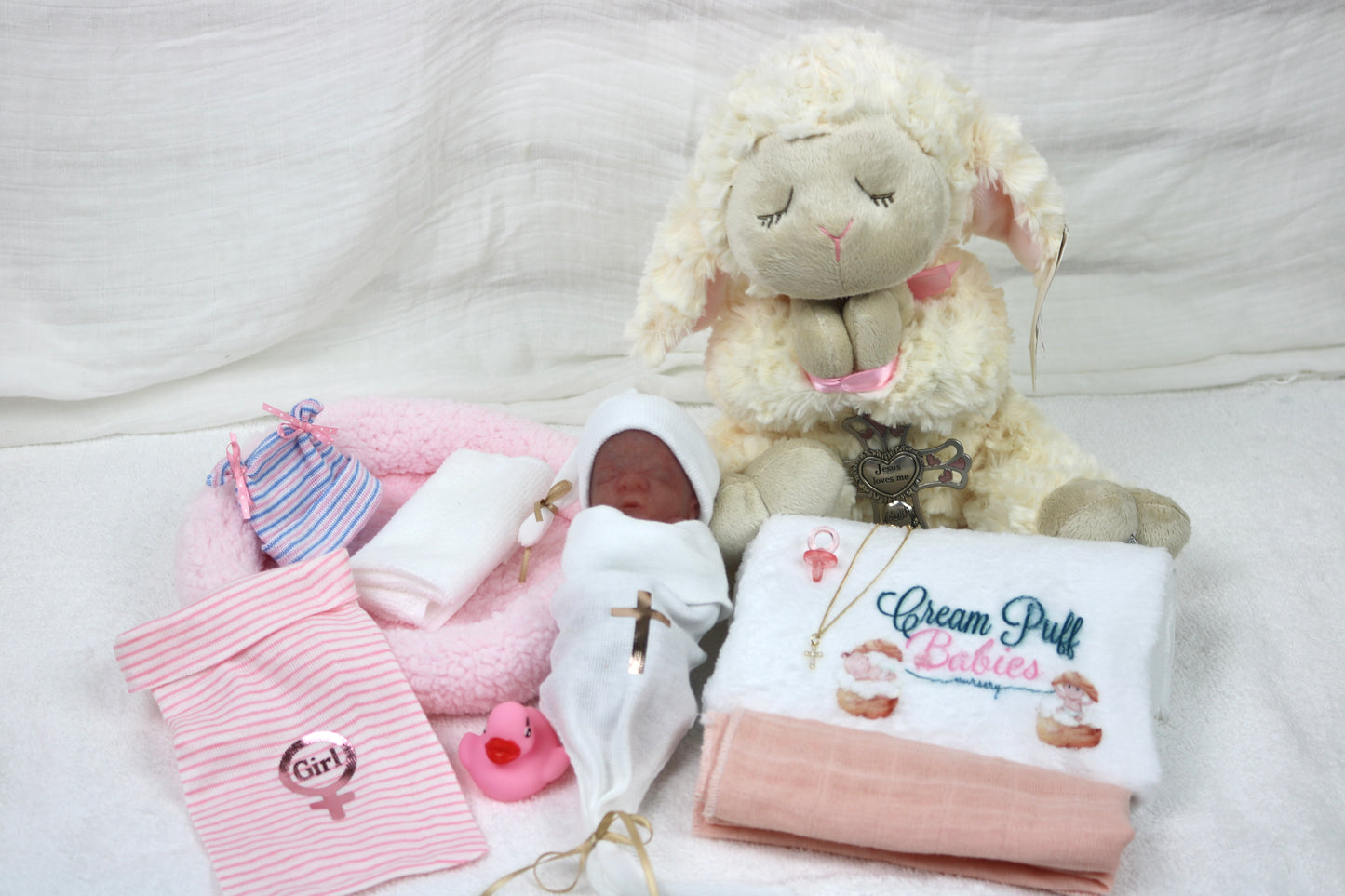 Reborn Silicone Fetus Micro Preemie Baby Girl Memorial Doll 22 Week Gestation